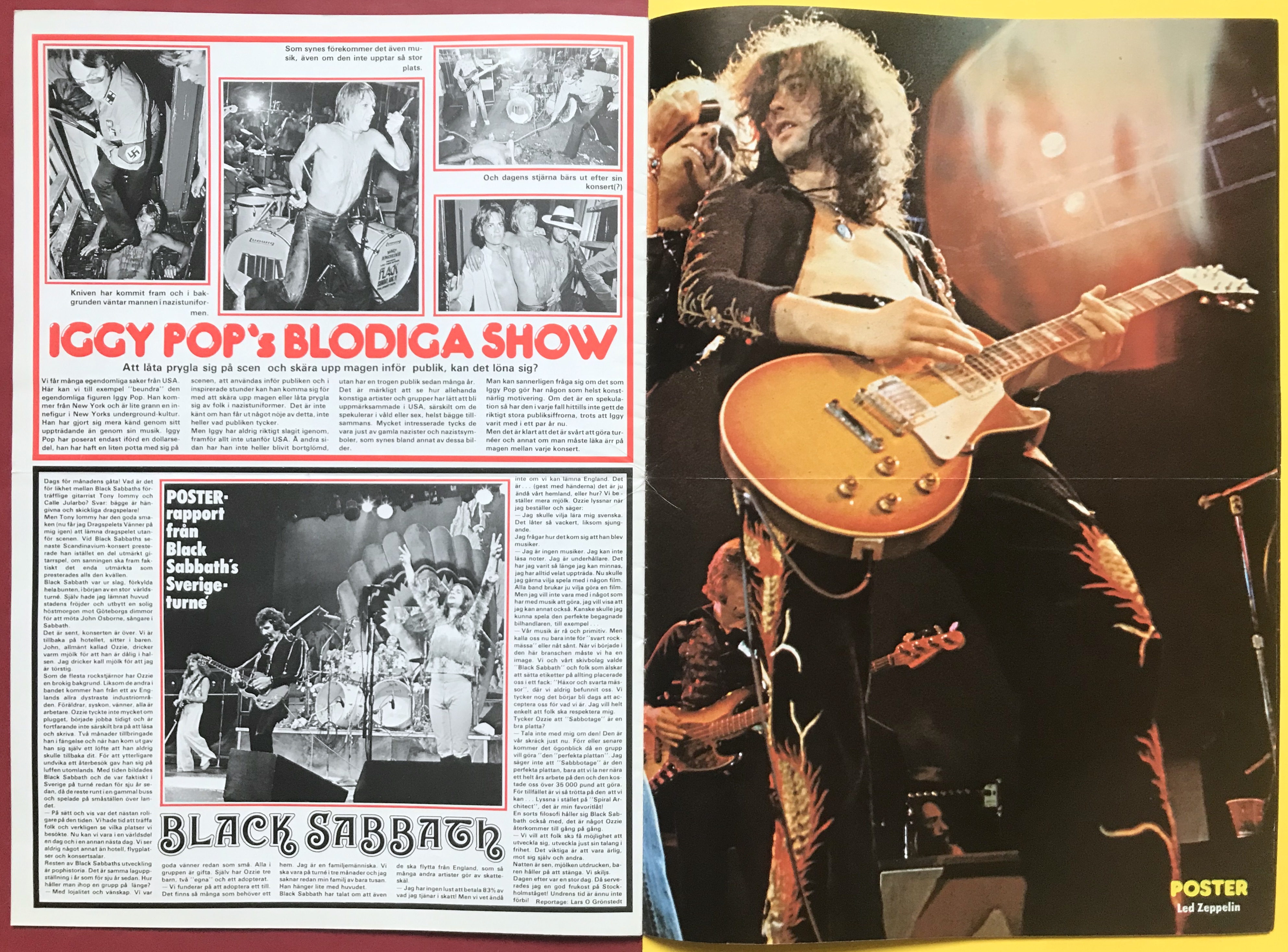 TIDNINGEN POSTER - Nr 9 1975 ABBA / Frida omslag - 12
