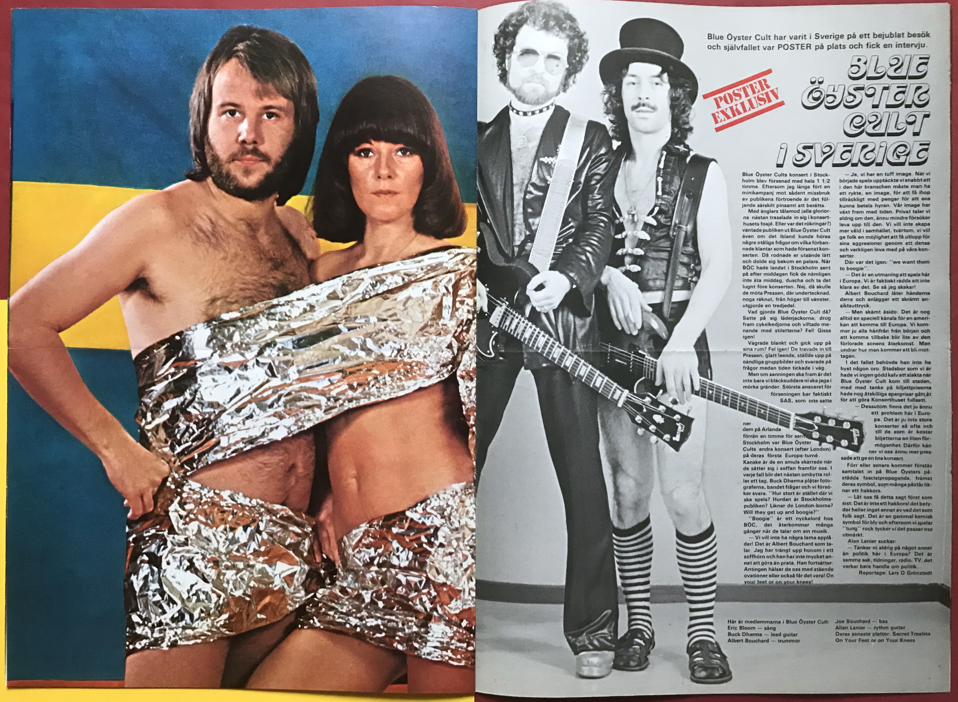TIDNINGEN POSTER - Nr 9 1975 ABBA / Frida omslag - 10