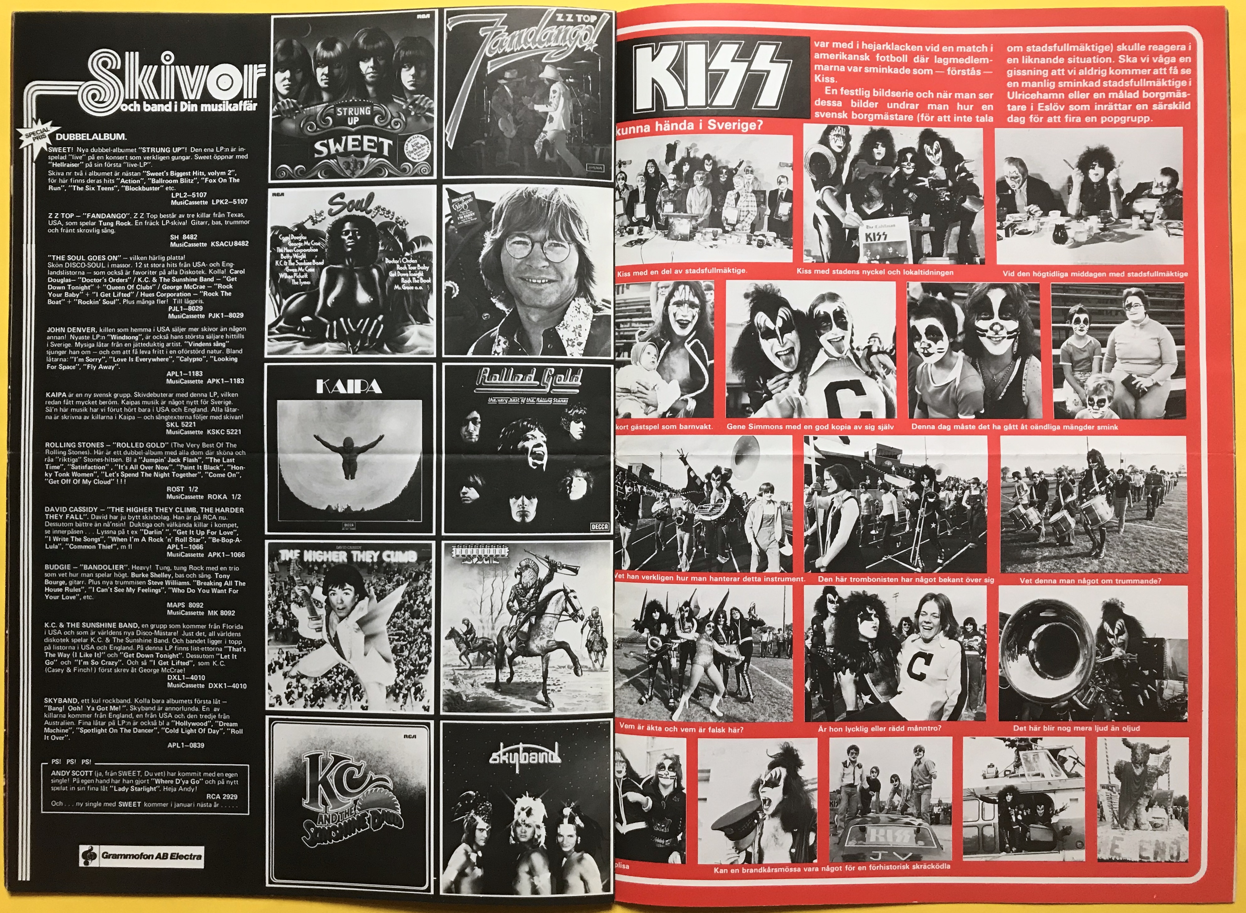 TIDNINGEN POSTER - Nr 9 1975 ABBA / Frida omslag - 9