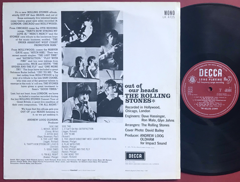 ROLLING STONES - Out of our heads UK-orig Mono EXPORT LP 1965 - 3