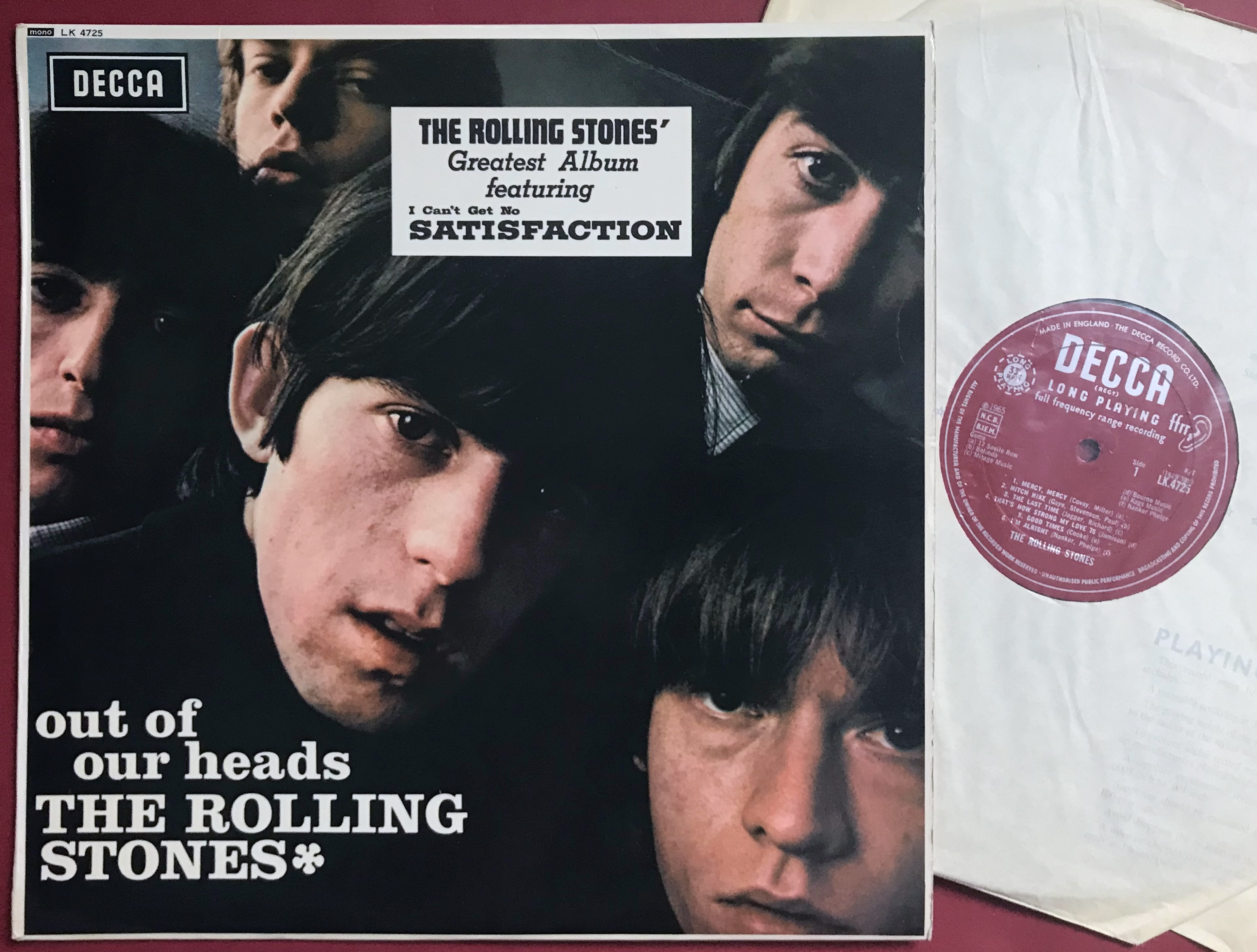 ROLLING STONES - Out of our heads UK-orig Mono EXPORT LP 1965 - 2