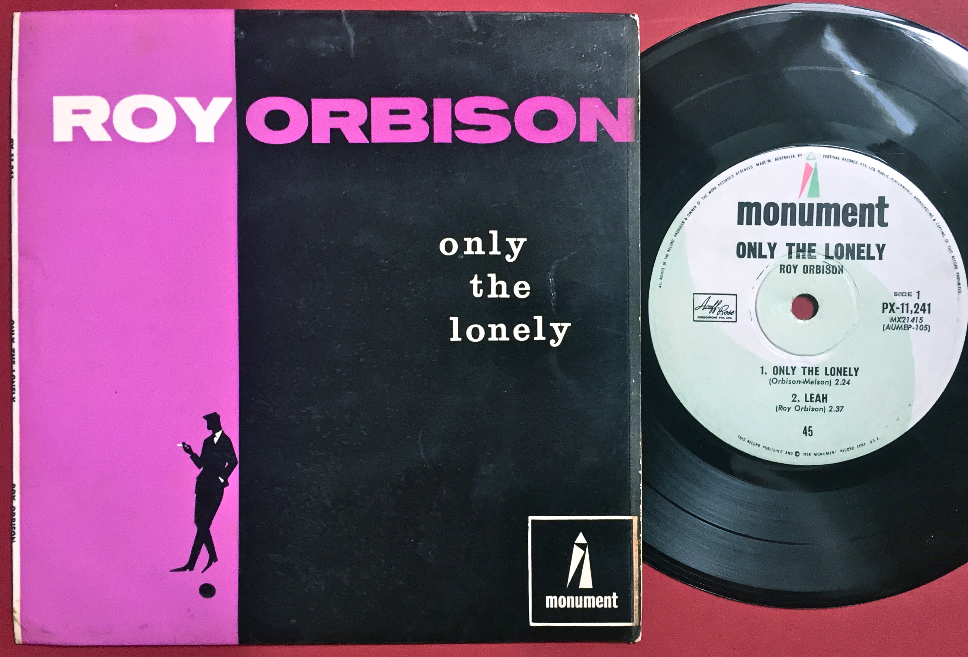 ROY ORBISON - Only the lonely +3 EP Australien 1966