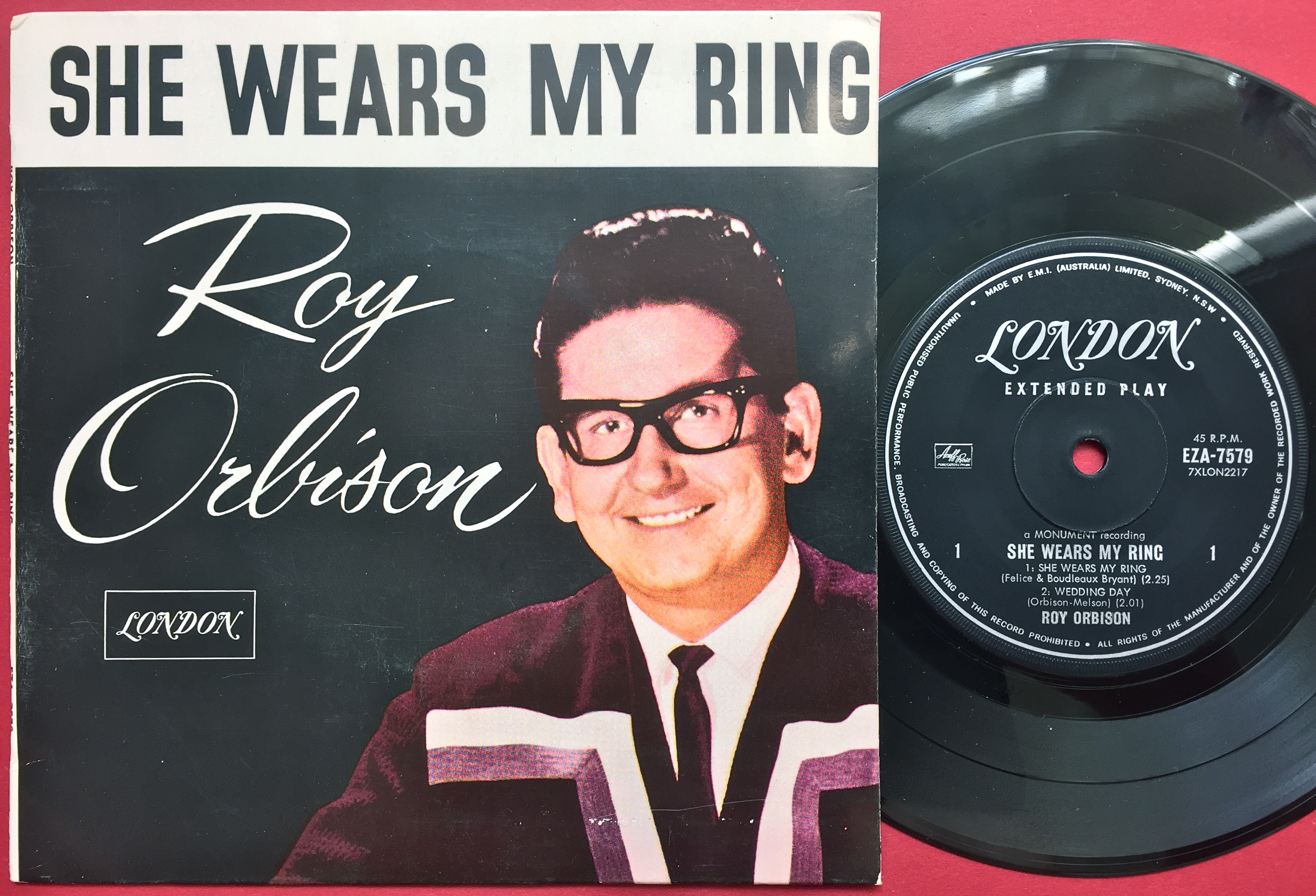 ROY ORBISON - She wears my ring +3 EP Australien 1966