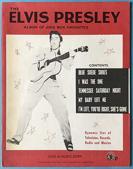 ELVIS PRESLEY - Album of Juke Box favorites US Sheet music