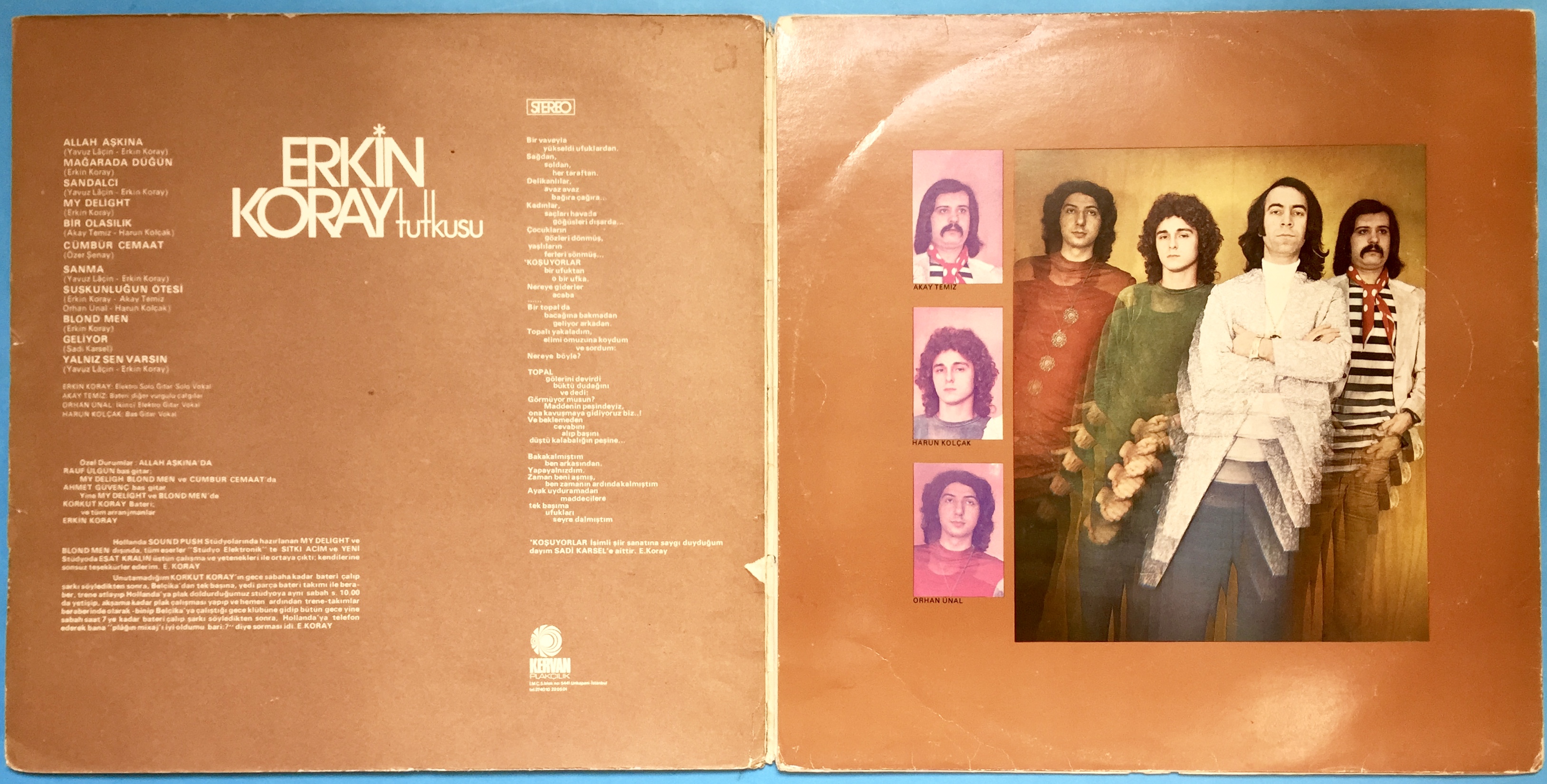 ERKIN KORAY - Tutkusu Turkey-orig LP 1977 - 3