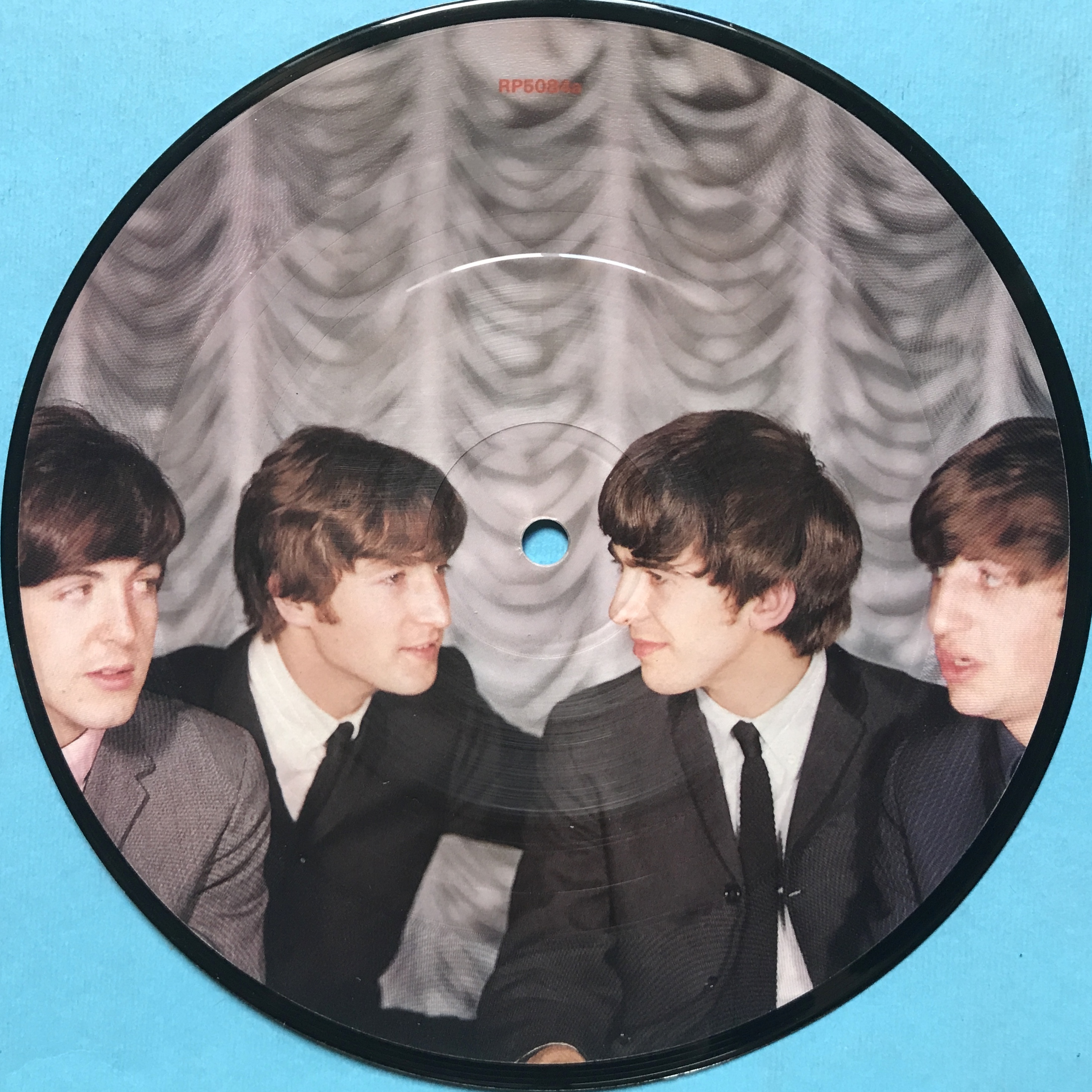 BEATLES - I want to hold your hand 7" UK FELTRYCK Bildskiva 1983