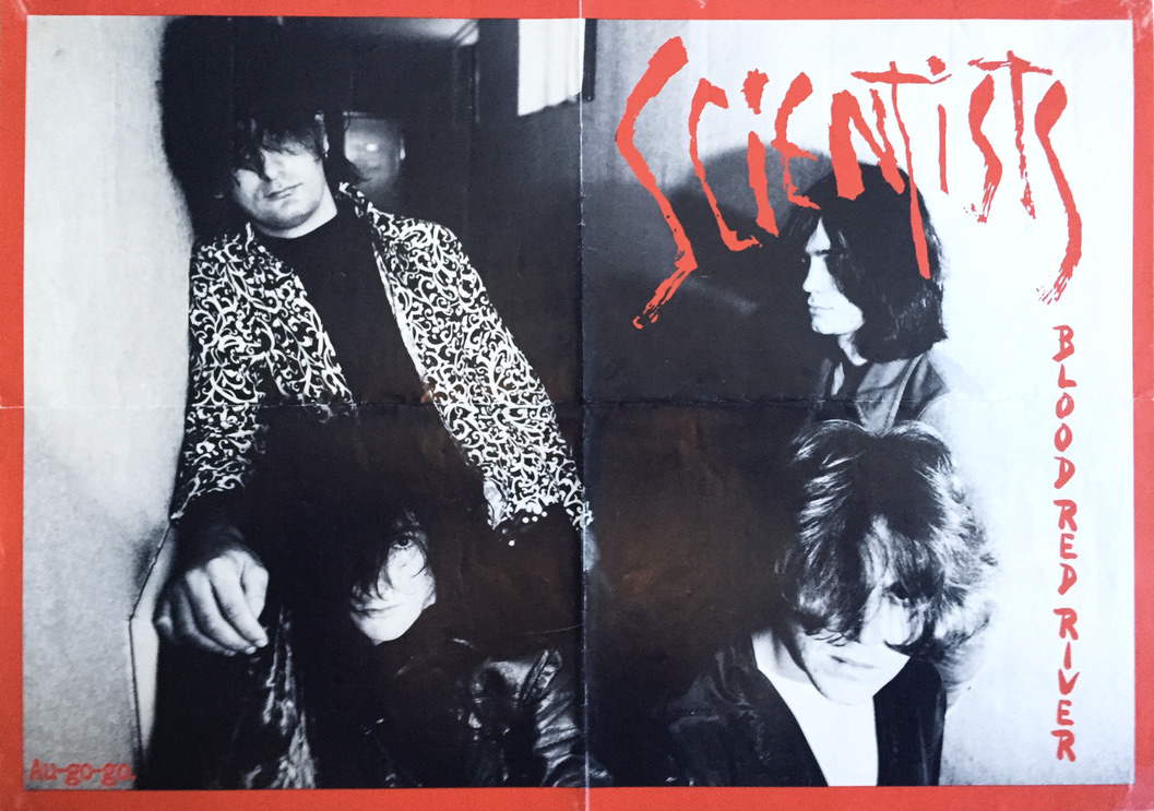 SCIENTISTS - Blood red river (1983) LP Promoaffisch