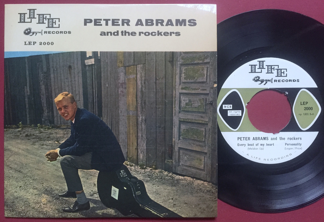 PETER ABRAMS & THE ROCKERS - Every beat of my heart +3 Dansk EP 1959