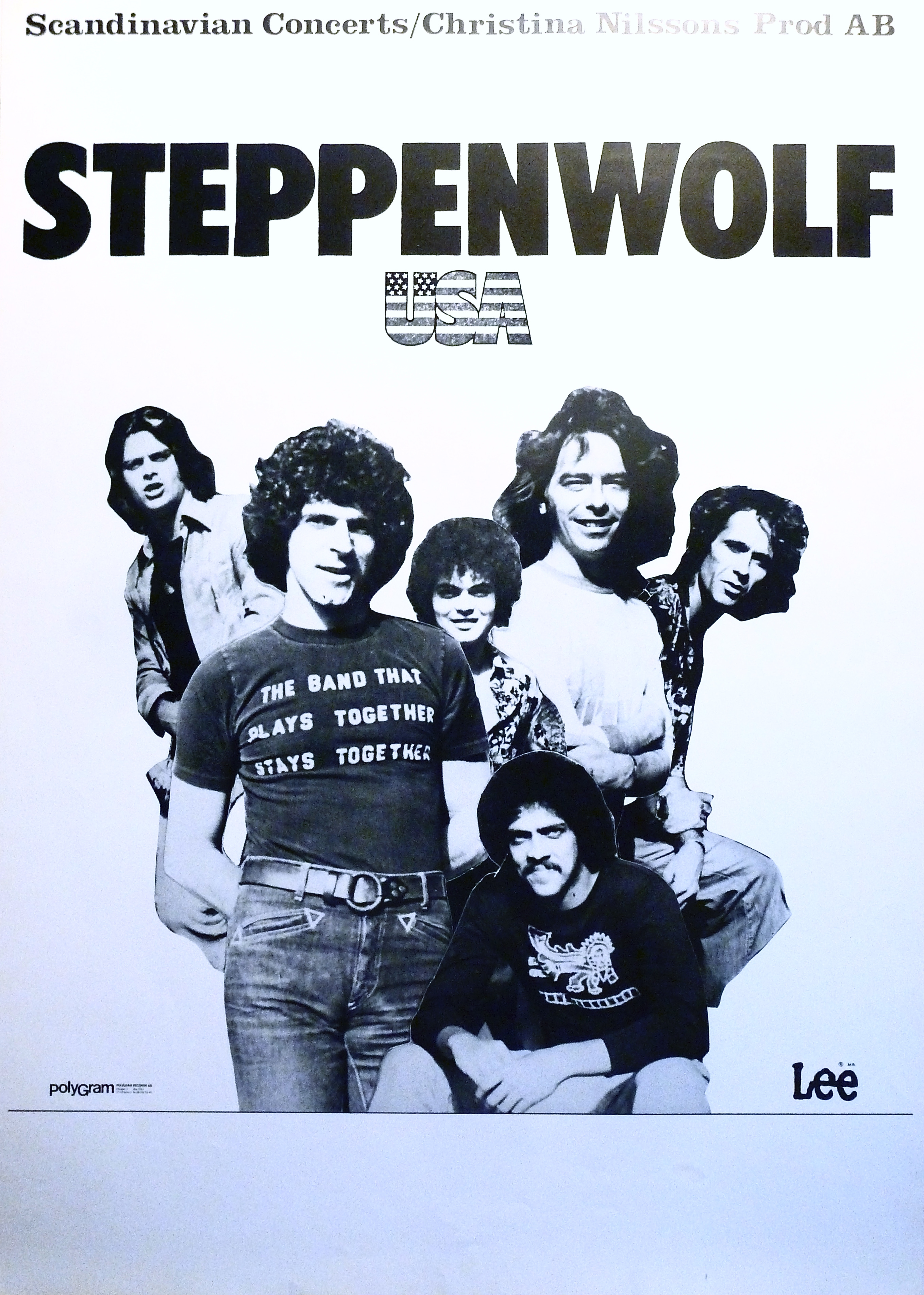 STEPPENWOLF (1980) Tour poster