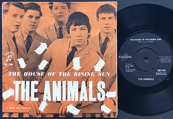 ANIMALS - House of the rising sun Swe ORANGE PS 1964
