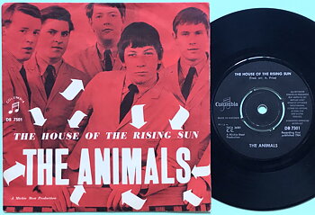 ANIMALS - House of the rising sun Swe RÖD PS 1964