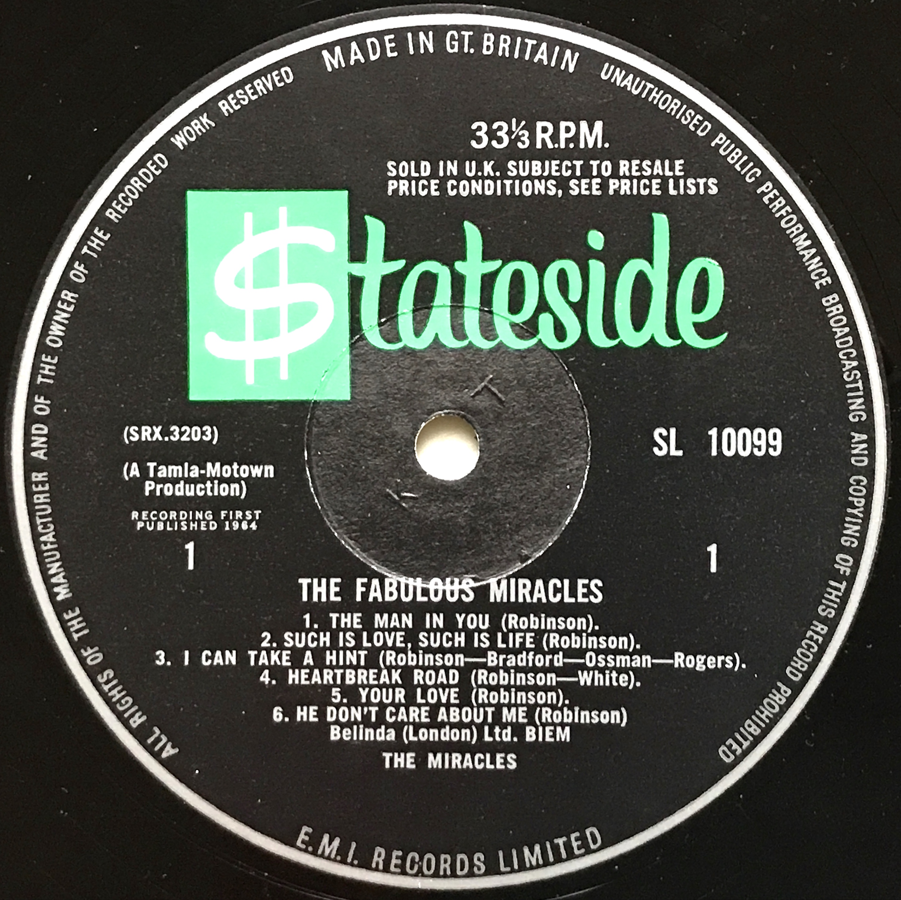 The MIRACLES - The fabulous Miracles UK-orig LP 1964 - 5