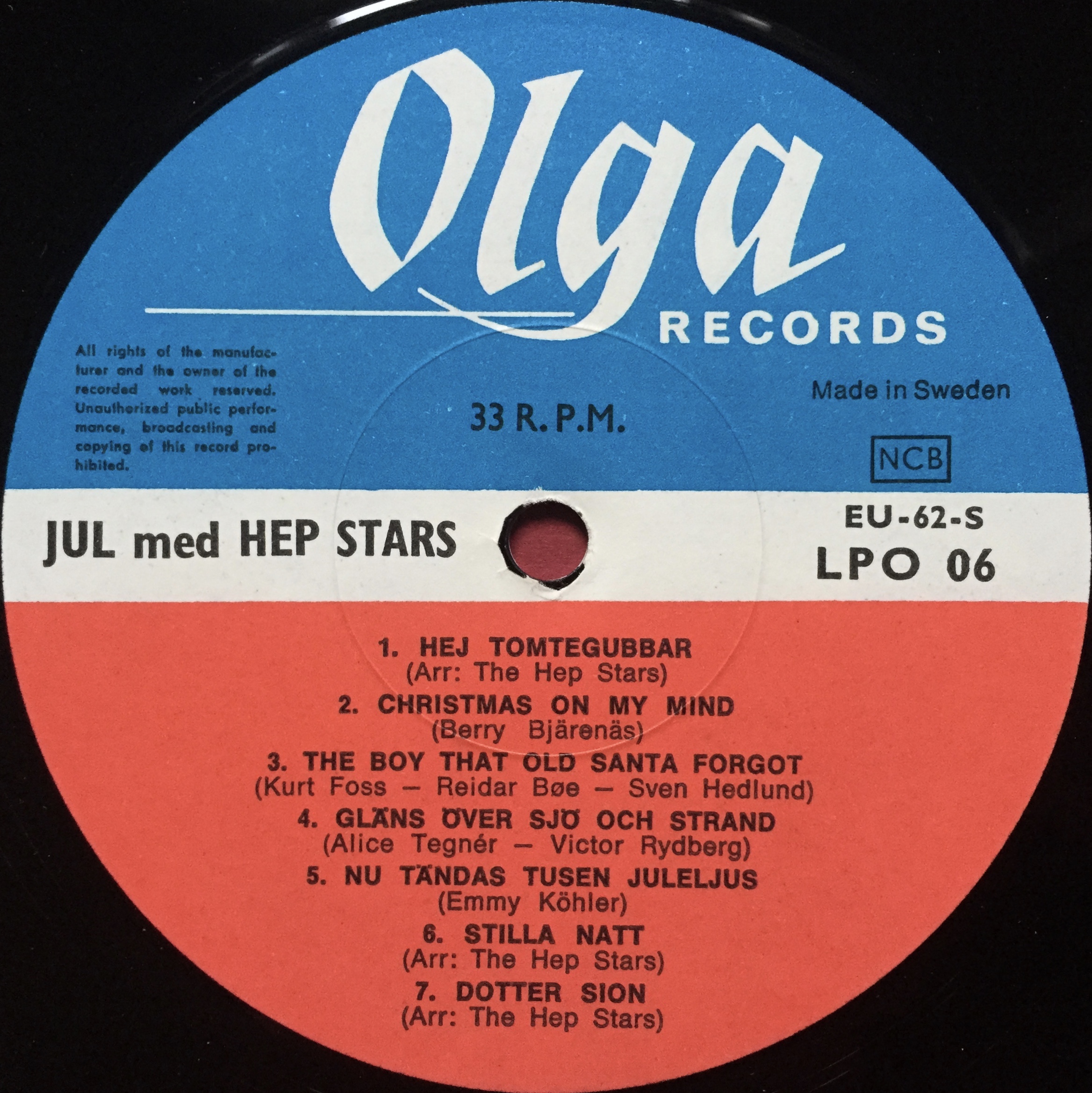 Nostalgipalatset - HEP STARS - Jul Med Swe-orig LP 1967