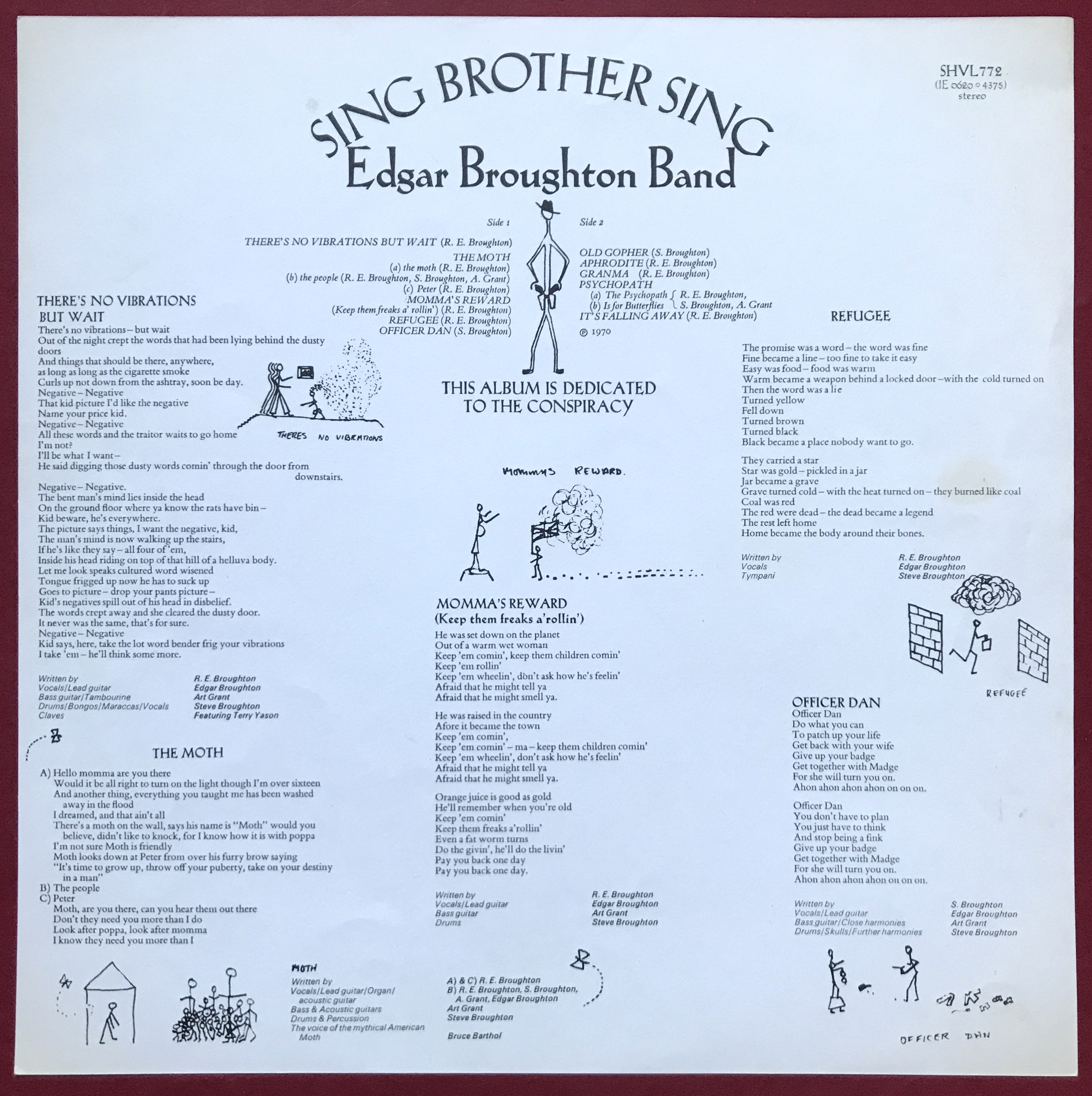 EDGAR BROUGHTON BAND - Sing brother sing UK-orig LP 1970 - 8