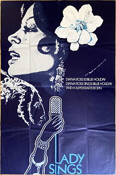 DIANA ROSS - Lady Sings The Blues (1972) LP & movie promo poster
