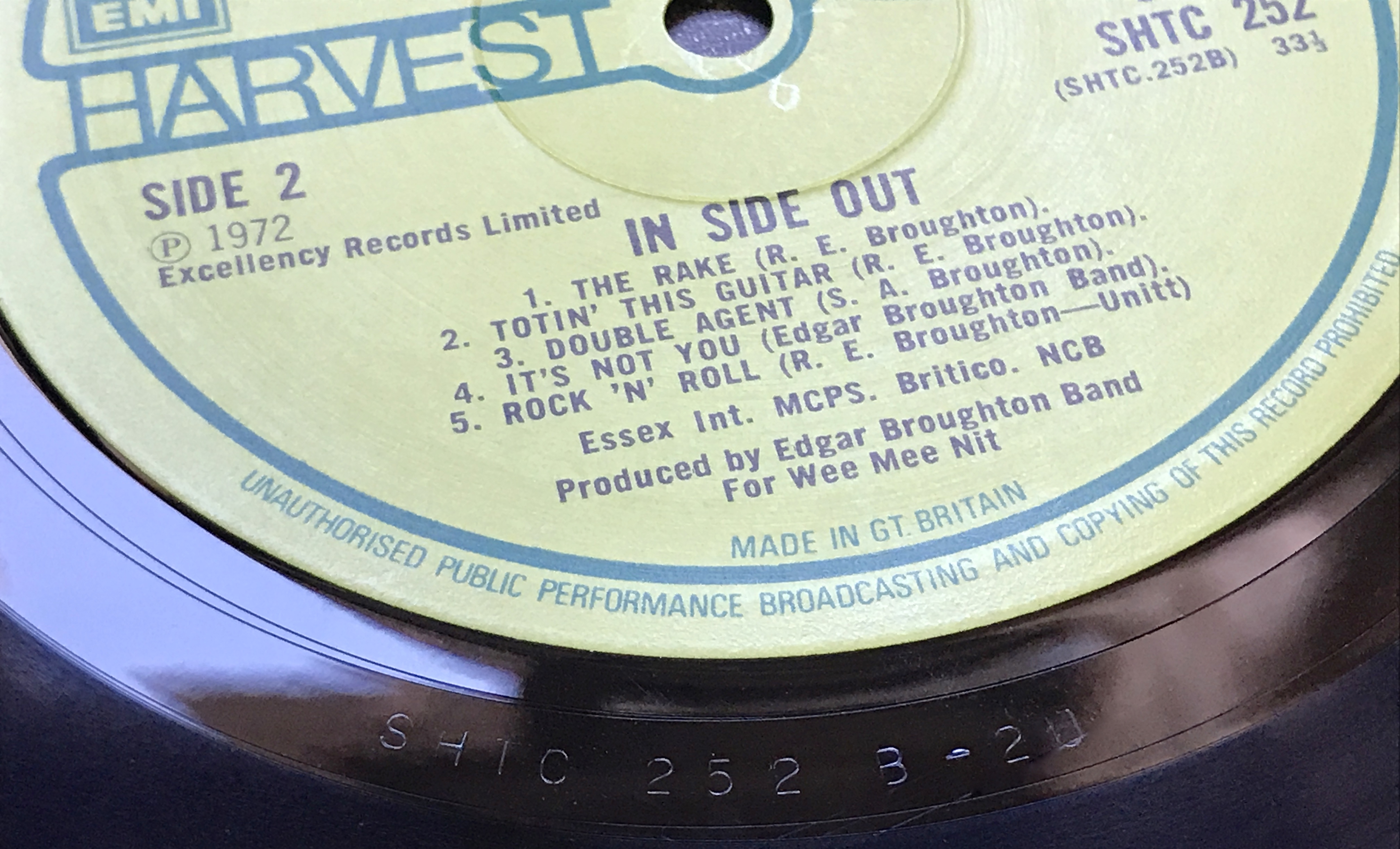EDGAR BROUGHTON BAND - Inside out UK-orig LP 1972 - 9