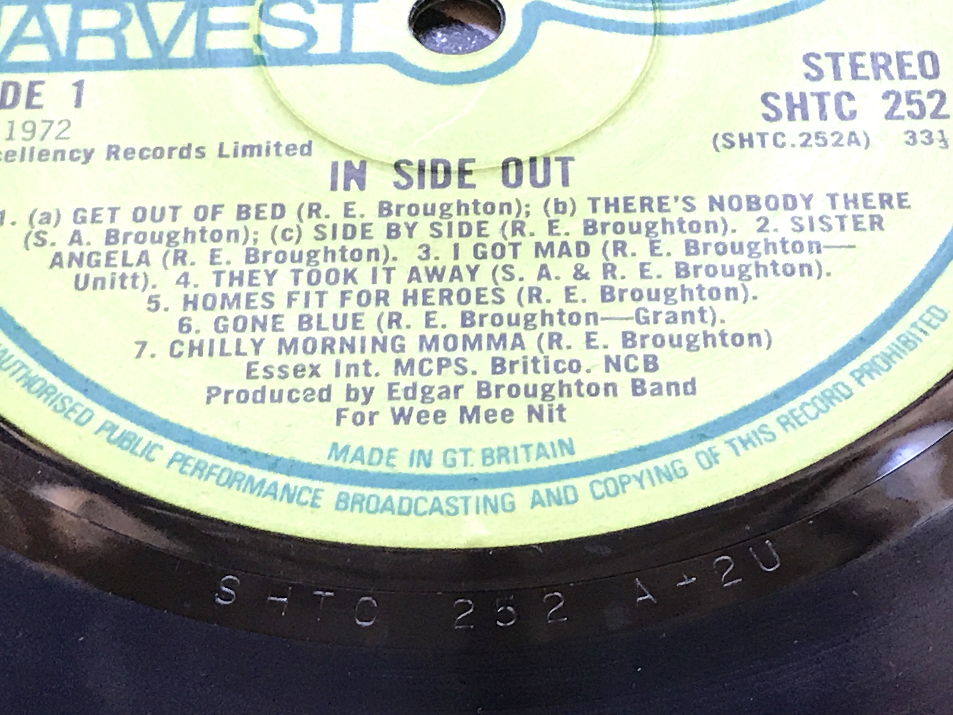 EDGAR BROUGHTON BAND - Inside out UK-orig LP 1972 - 8