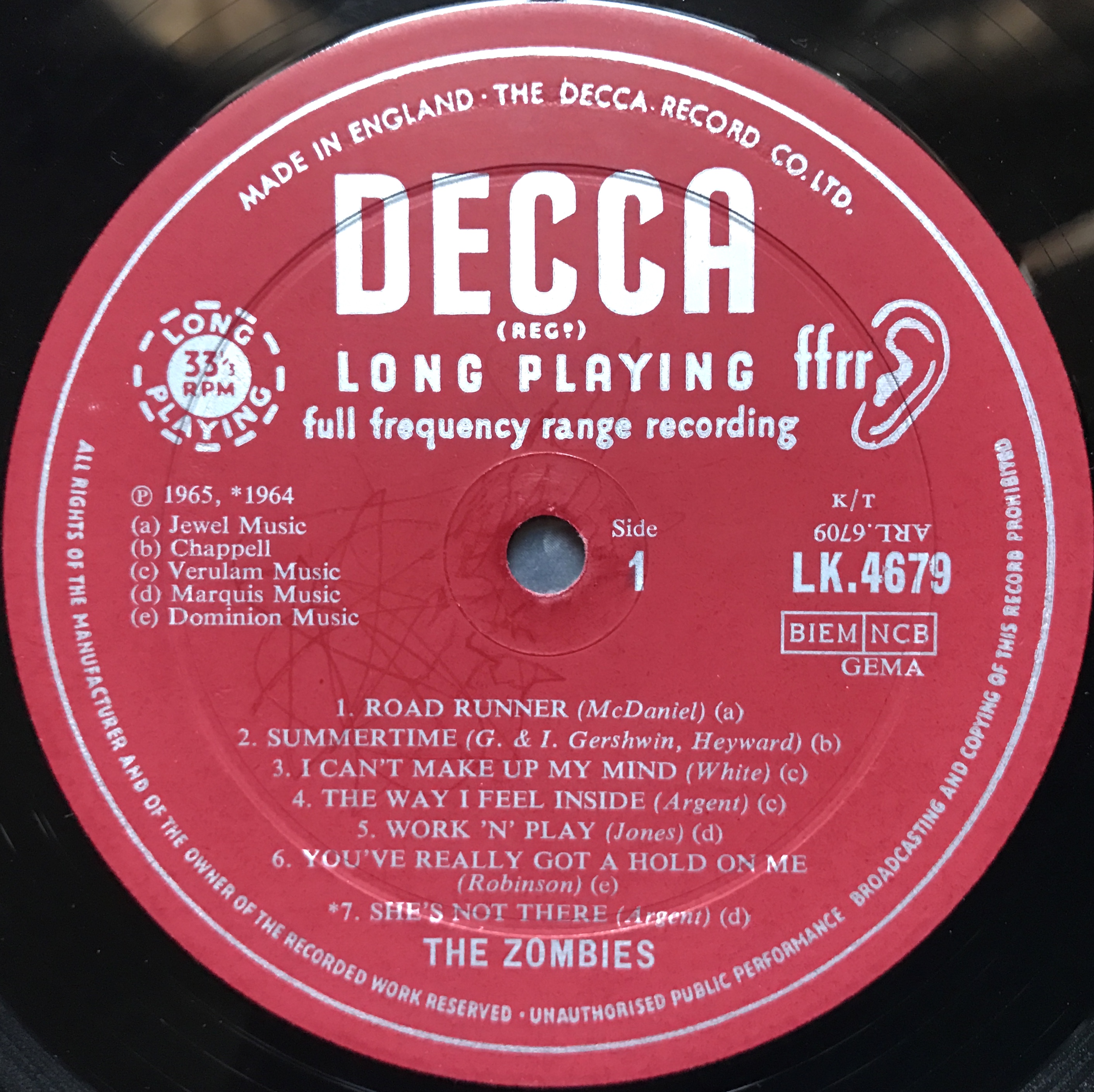 ZOMBIES - Begin here UK-orig LP 1965 - 3