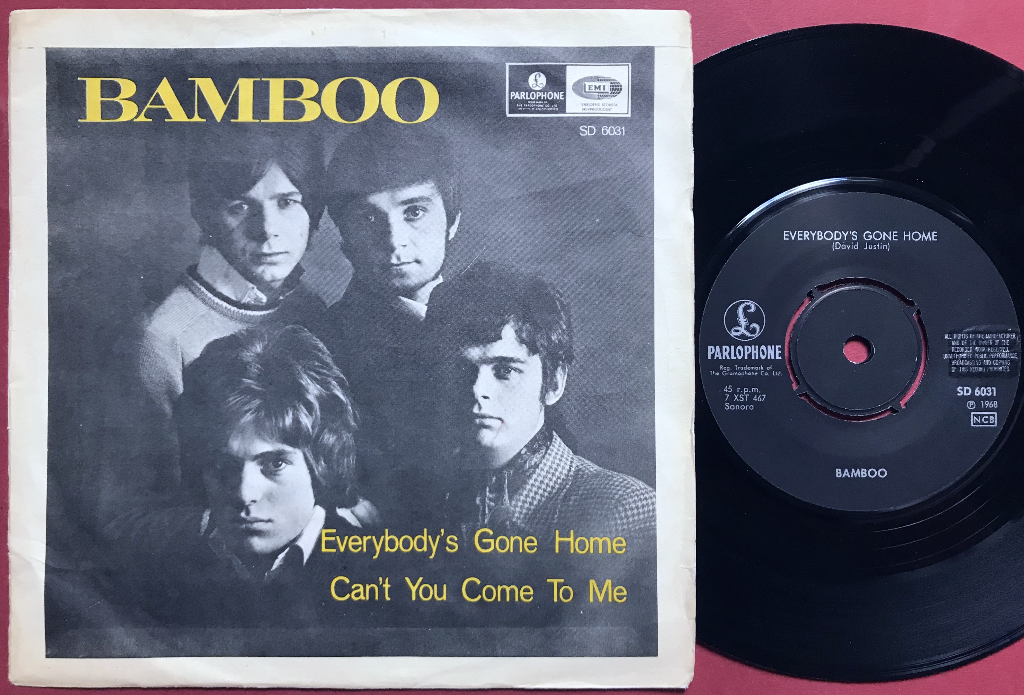 BAMBOO - Everybody's gone home Swe PS 1968