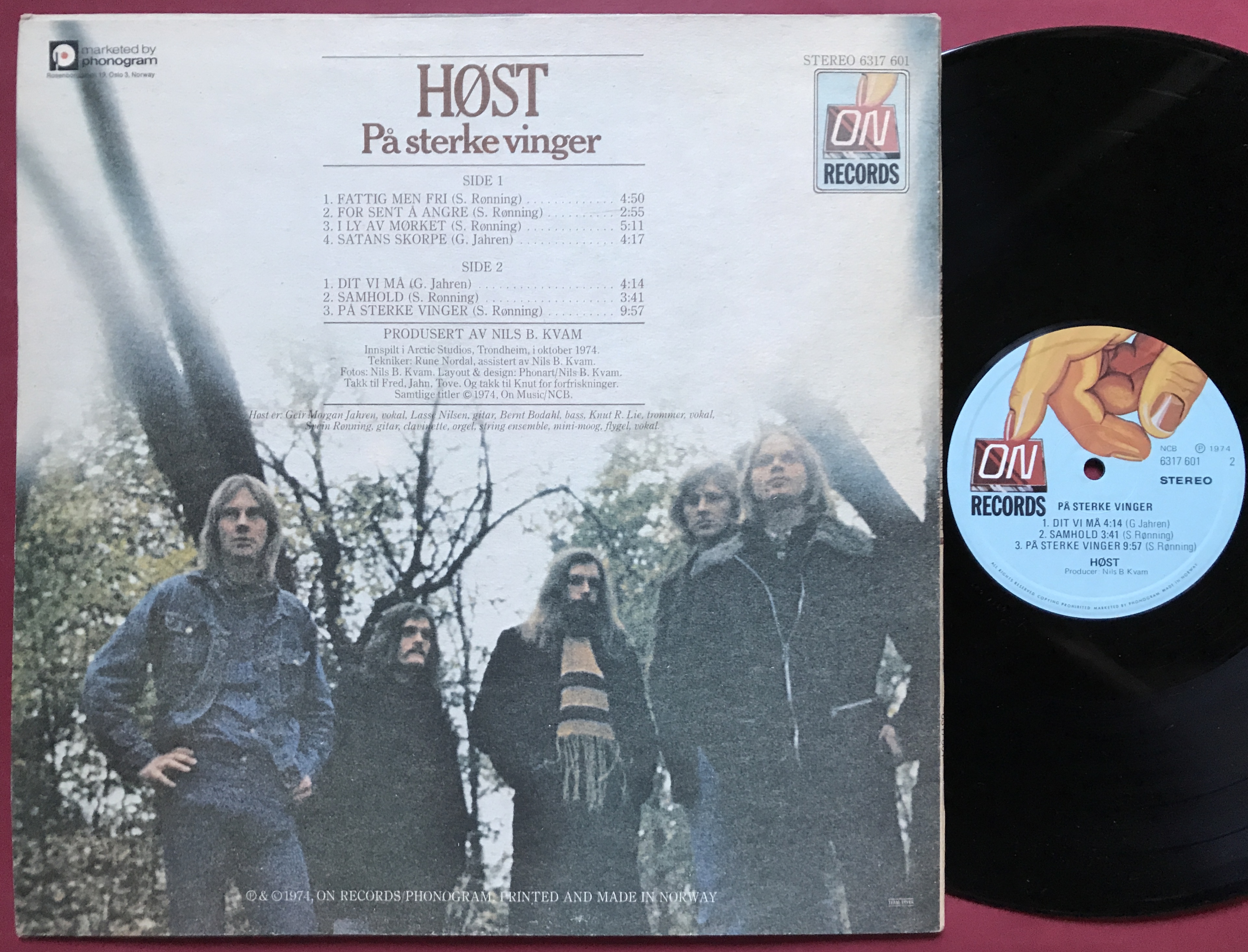 HØST - På sterke vinger Norway orig LP 1974 - 2
