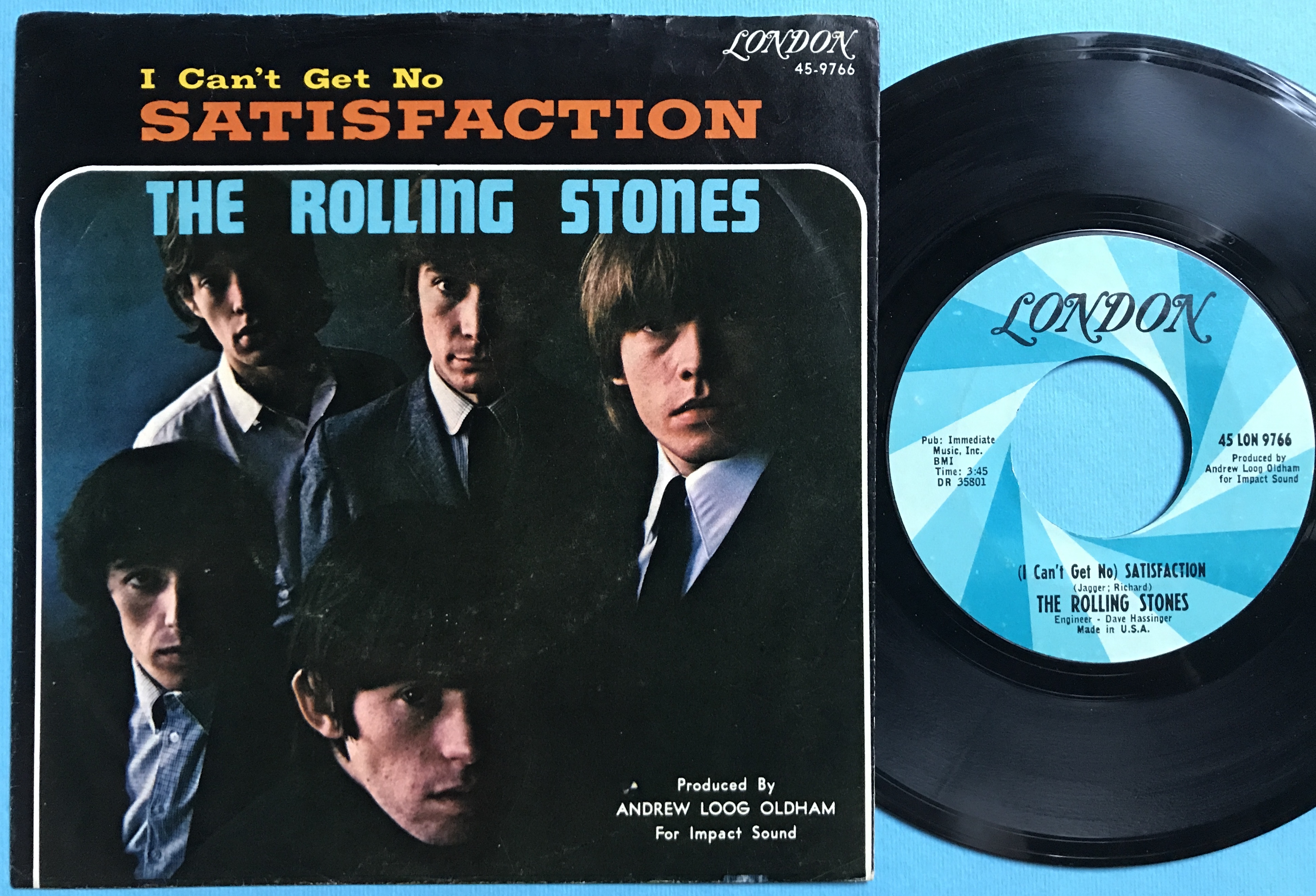 ROLLING STONES - Satisfaction USA PS 1965