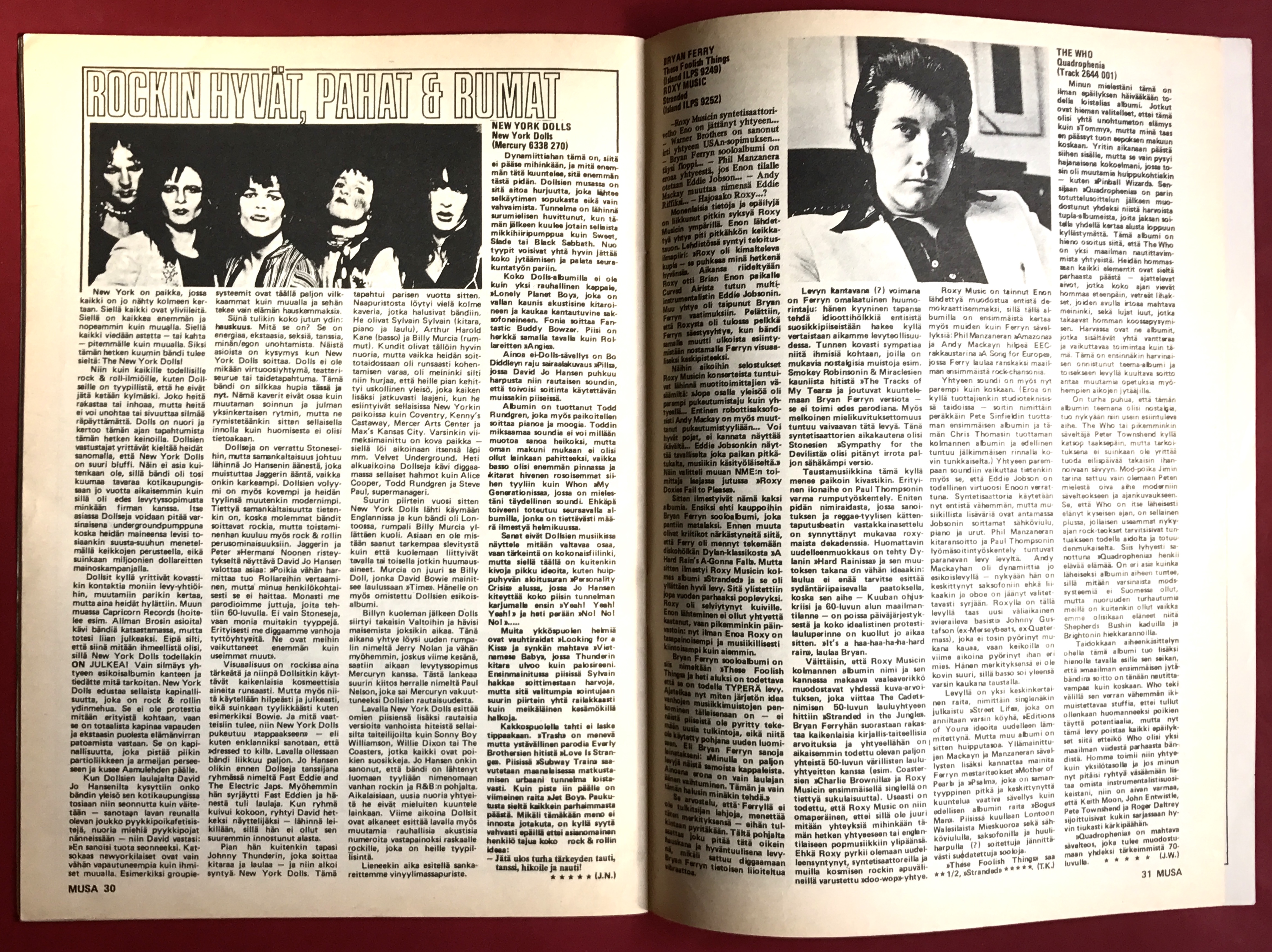MUSA - No 1 1974 - NEW YORK DOLLS cover - 3