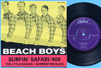 BEACH BOYS - Surfin safari +3 Swe EP 1962