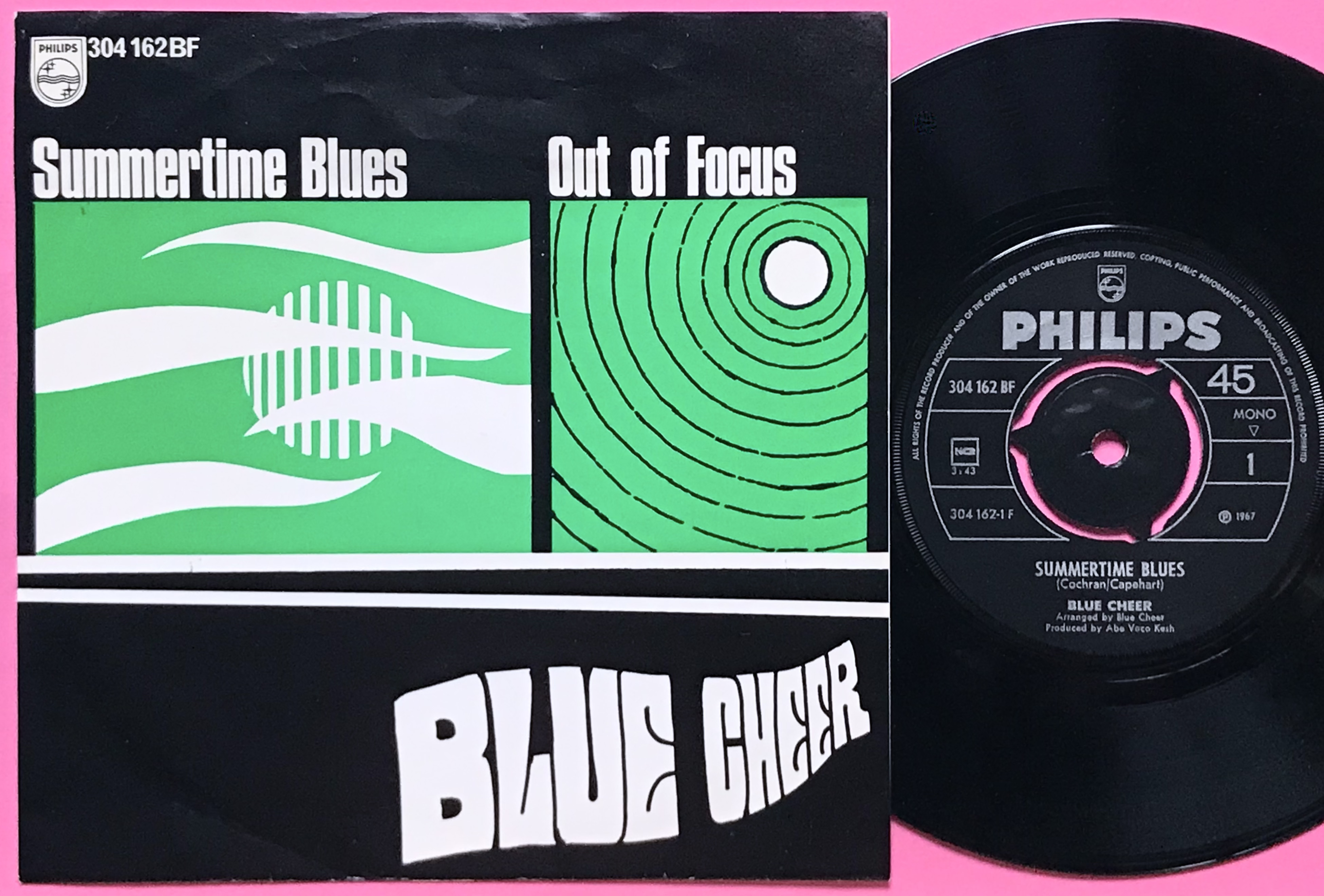 BLUE CHEER - Summertime blues Norway AS 1968