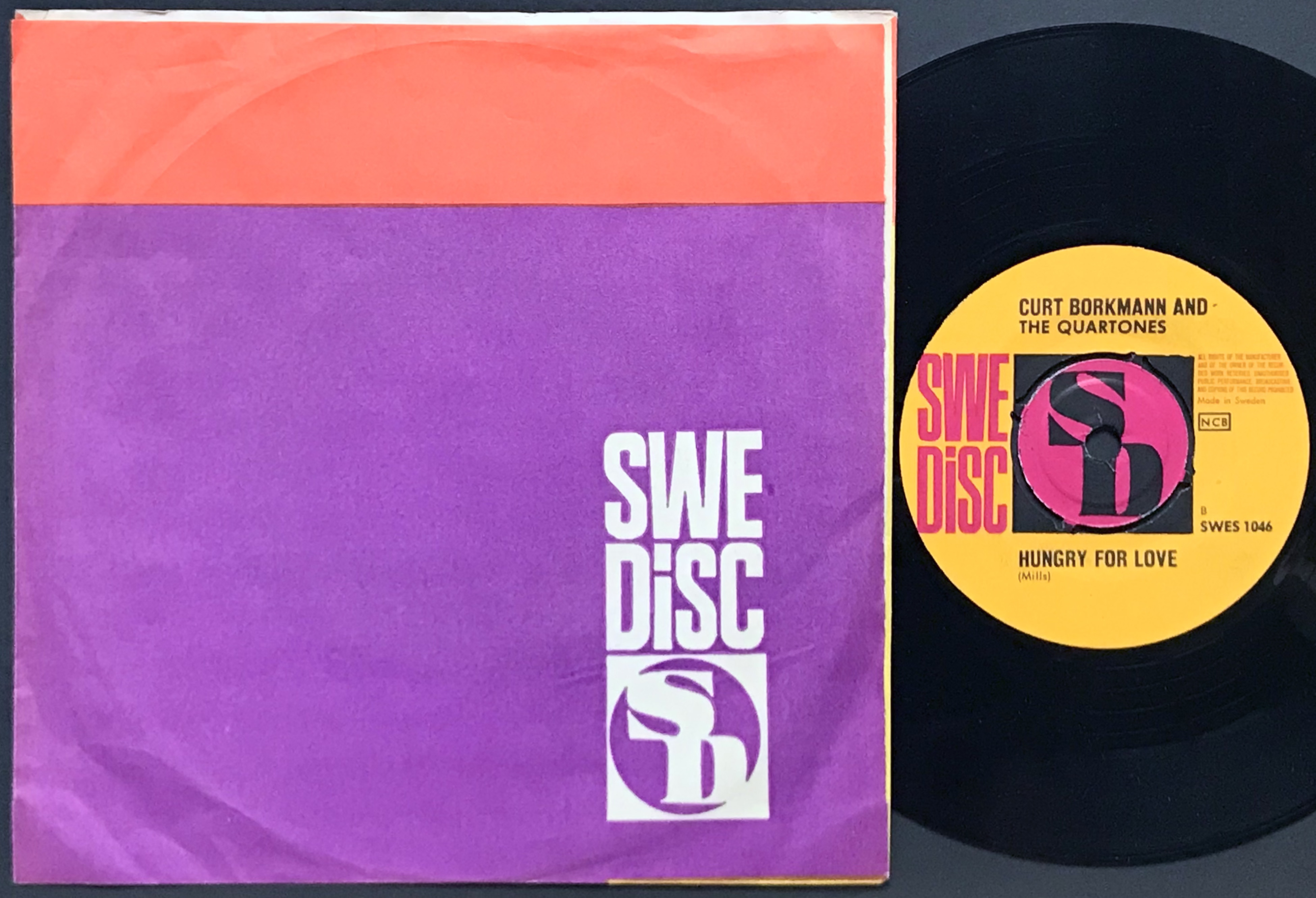 CURT BORKMANN & QUARTONES - Just tease for fun Swe PS 1964 - 2