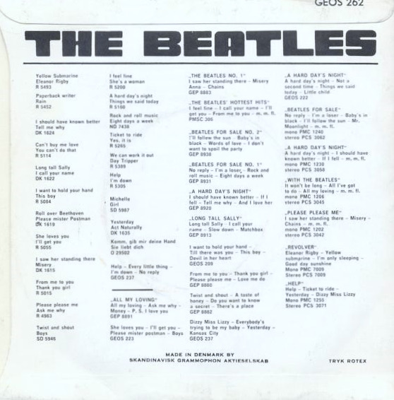 BEATLES - Yellow Submarine +3 Swe EP 1967 - 5