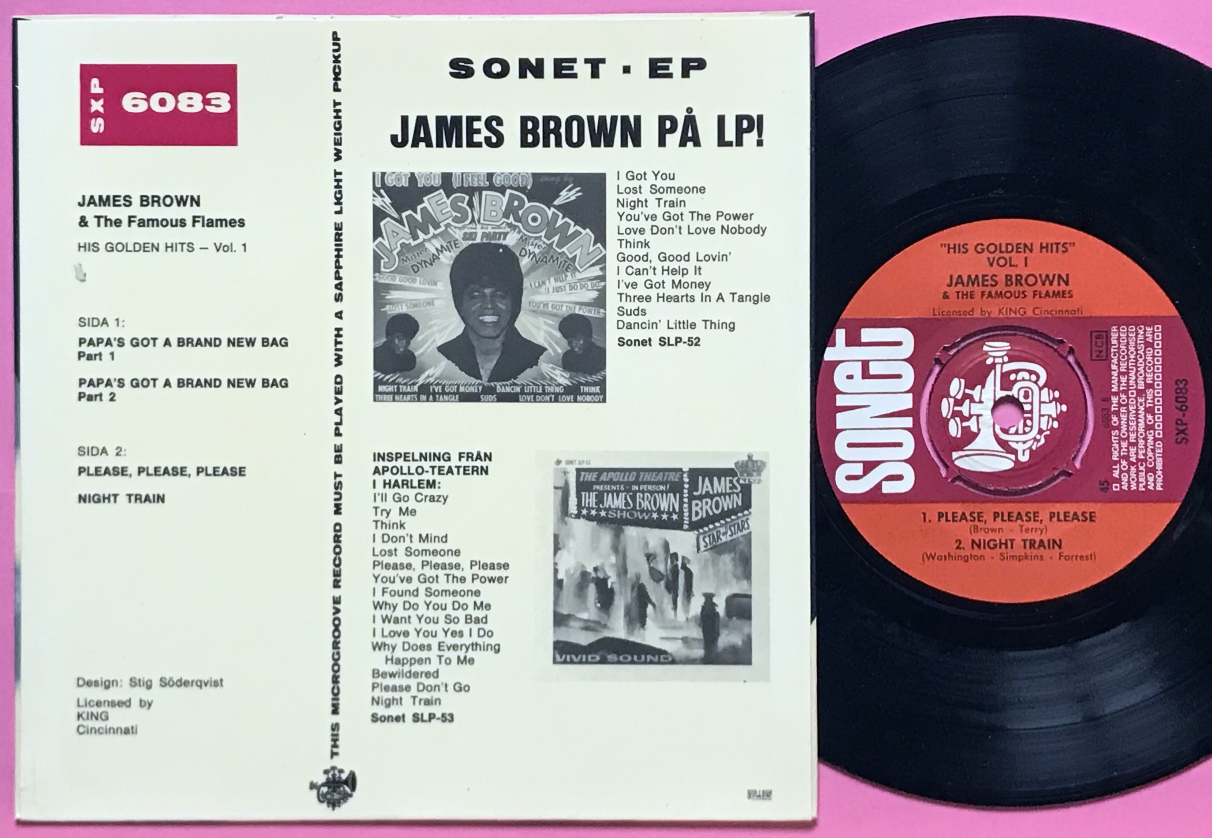 JAMES BROWN - His Golden hits Vol. 1 Swe EP 1966 - 2