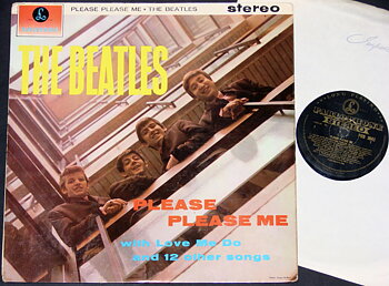 BEATLES - Please please me UK 1963 Gold label STEREO!