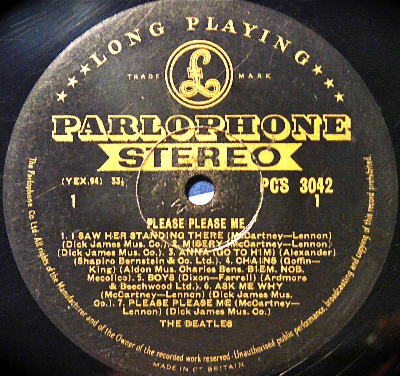 BEATLES - Please please me UK 1963 Gold label STEREO! - 4