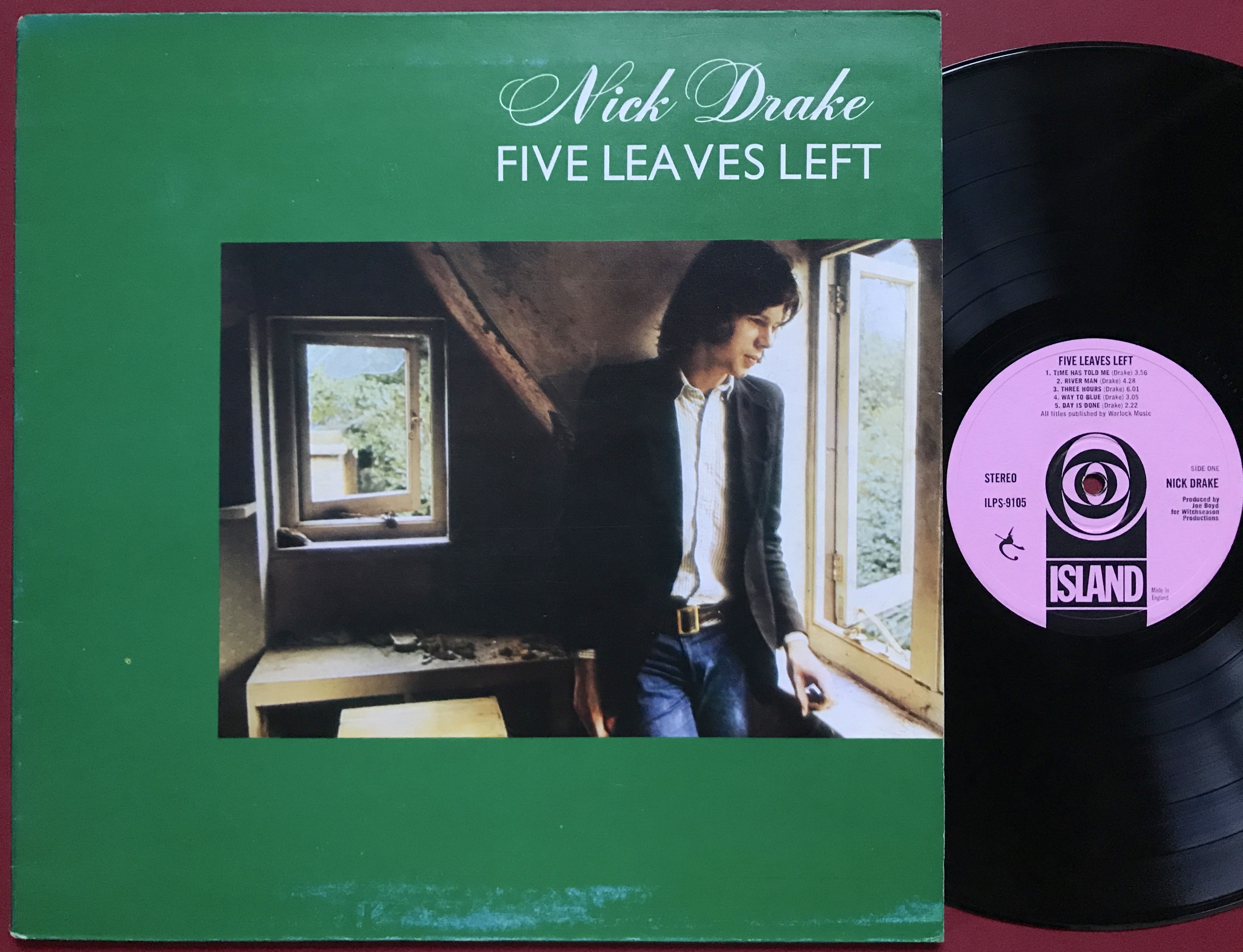 NICK DRAKE - Five leaves left UK-orig PINK label - Nostalgipalatset