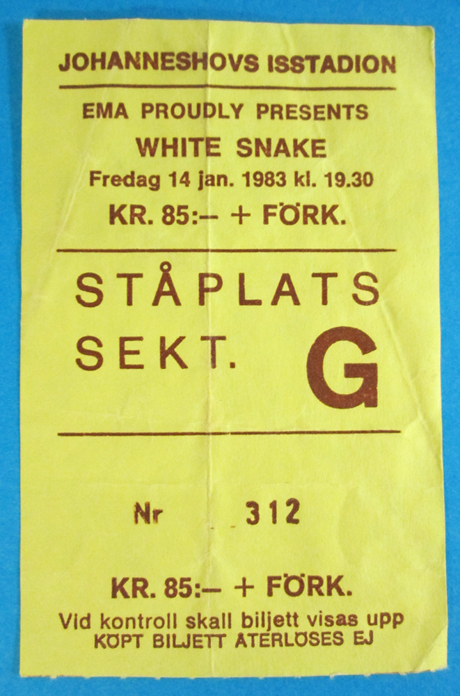 WHITESNAKE - Stockholm 1983 - Ozzy Osbourne