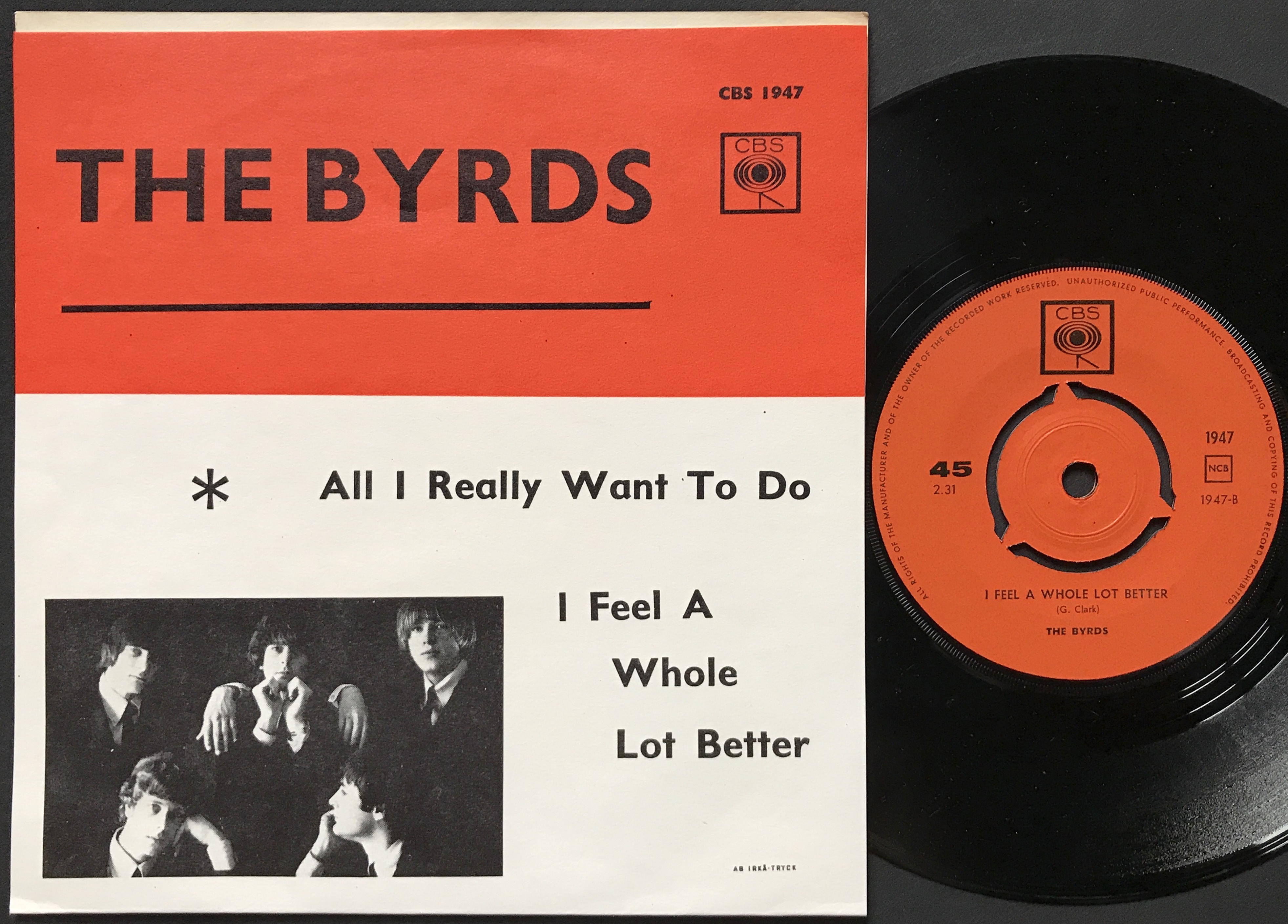 BYRDS - All I really want to do Swe PS 1965 - 2