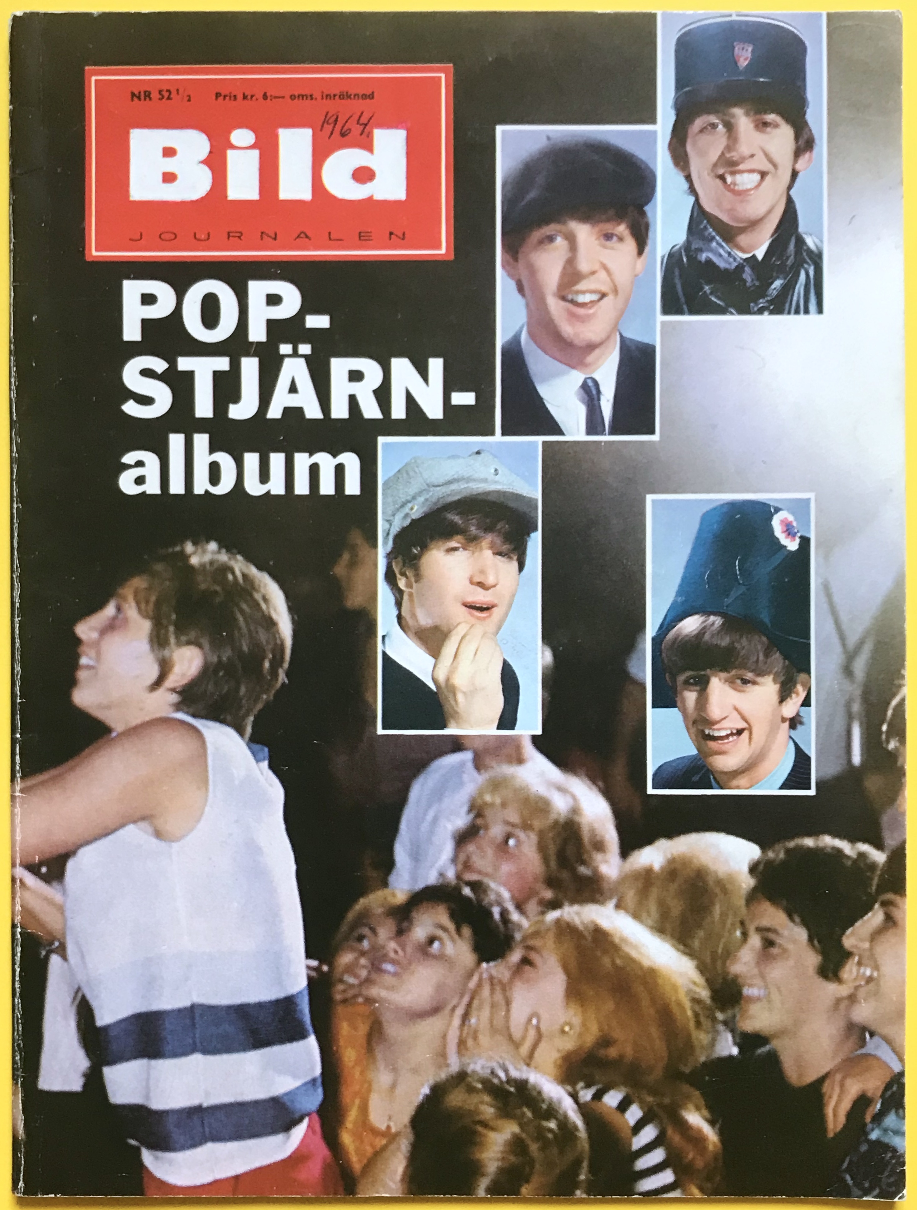 BILDJOURNALENS POPSTJÄRNALBUM 1965 - BEATLES omslag