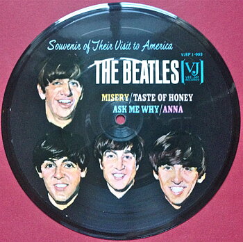 BEATLES - "Souvenir of their visit to America" USA Pic disc EP