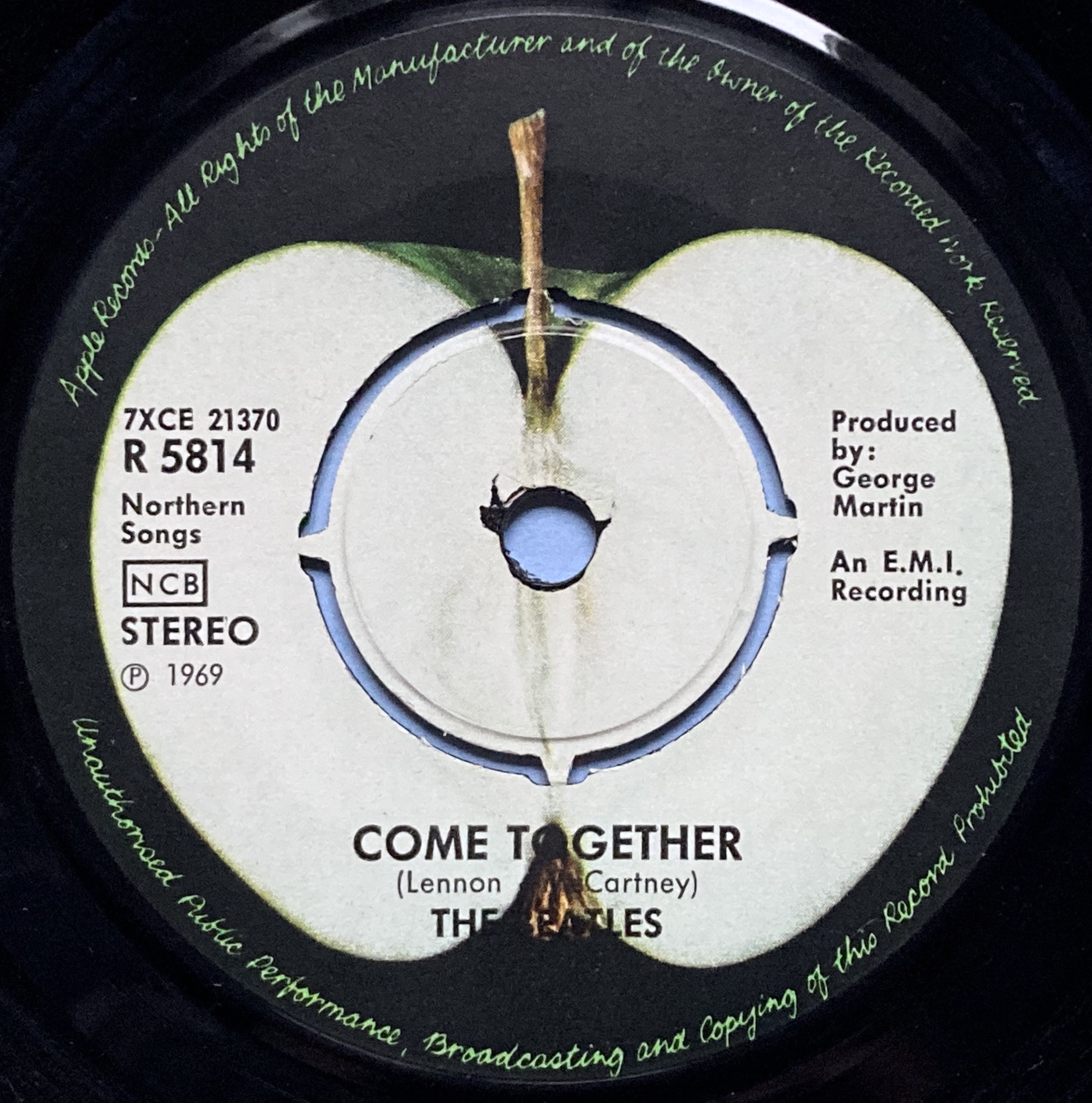 BEATLES - Something 7" Swe PS 1969 - 4