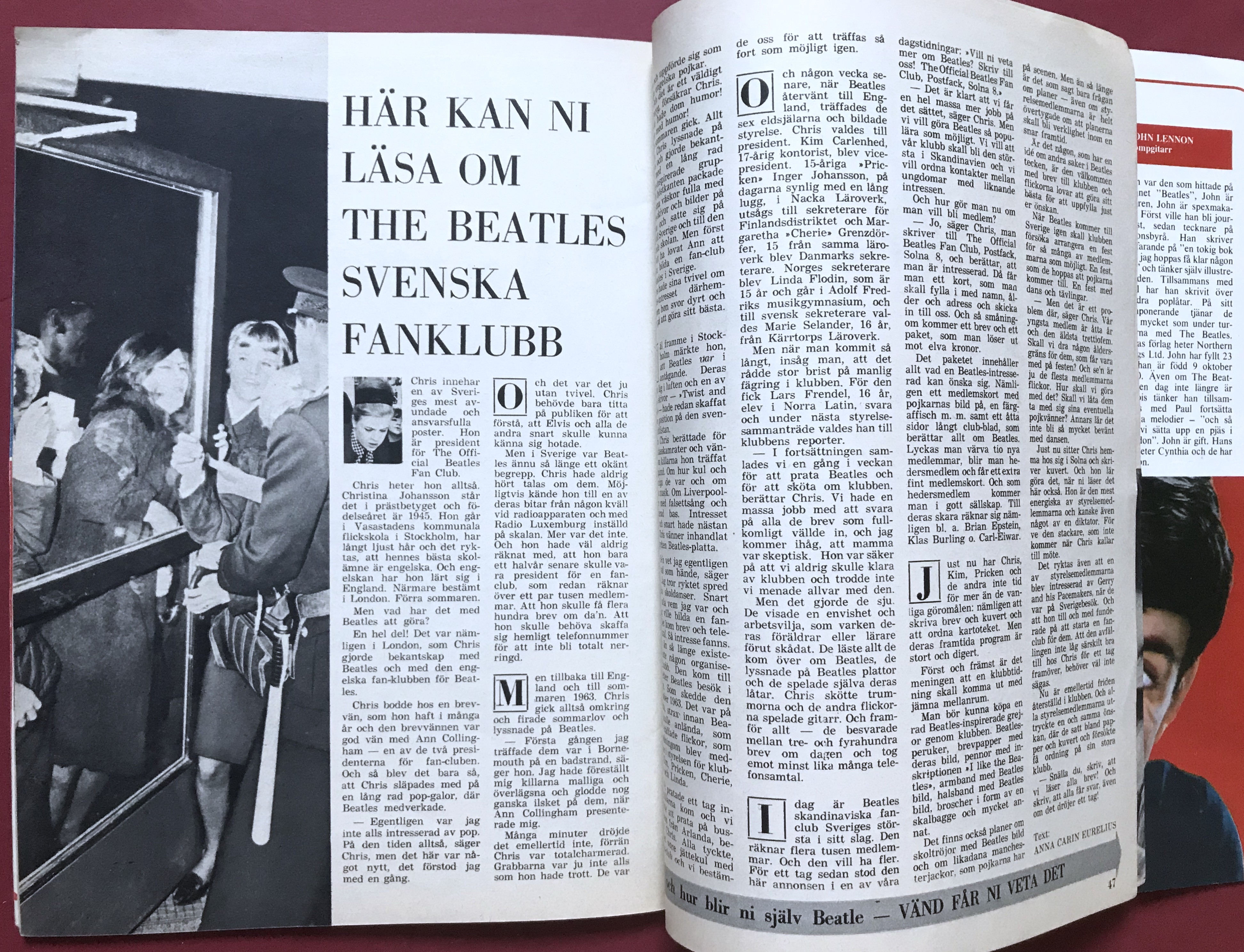 BEATLES - Så blev vi Beatles 1964 pop album - 12