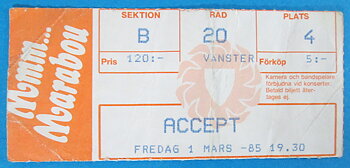ACCEPT - Stockholm 1985