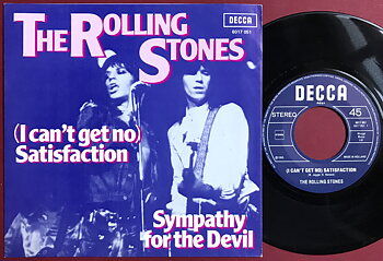 ROLLING STONES - Satisfaction / Sympathy for the devil Holland PS 1980