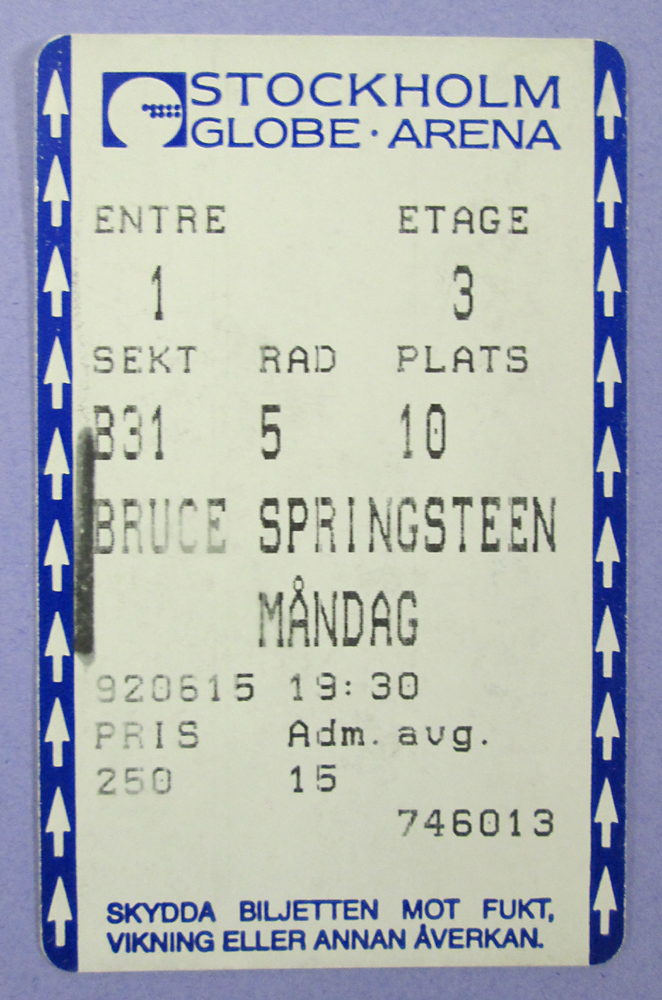 BRUCE SPRINGSTEEN - Stockholm 1992