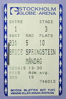 BRUCE SPRINGSTEEN - Stockholm 1992