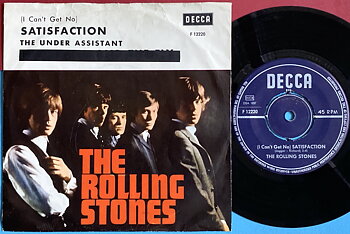 ROLLING STONES - Satisfaction "Crossed-out title" Swe PS 1965