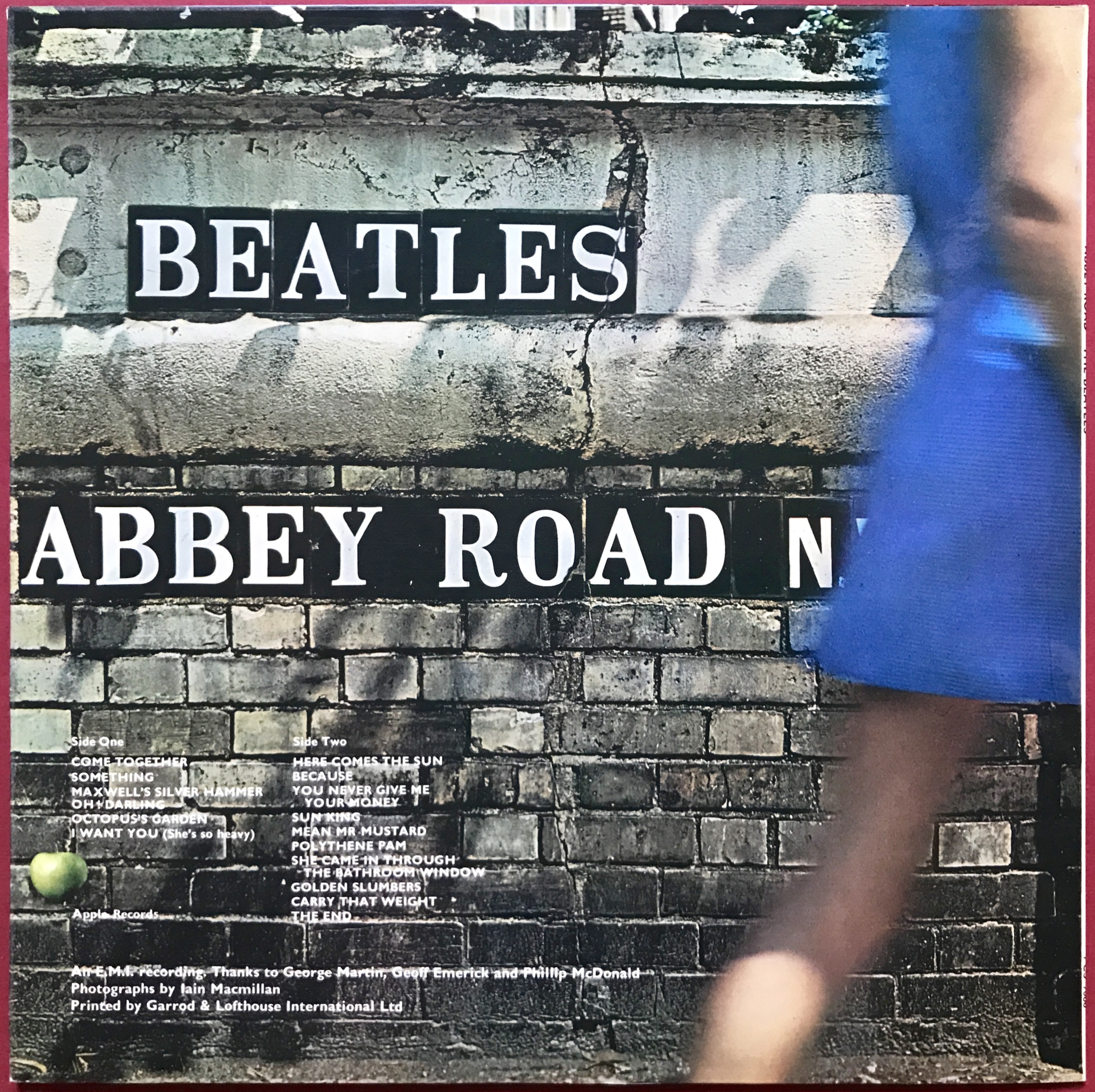 BEATLES - Abbey road UK-orig Misaligned Apple LP 1969 - 2