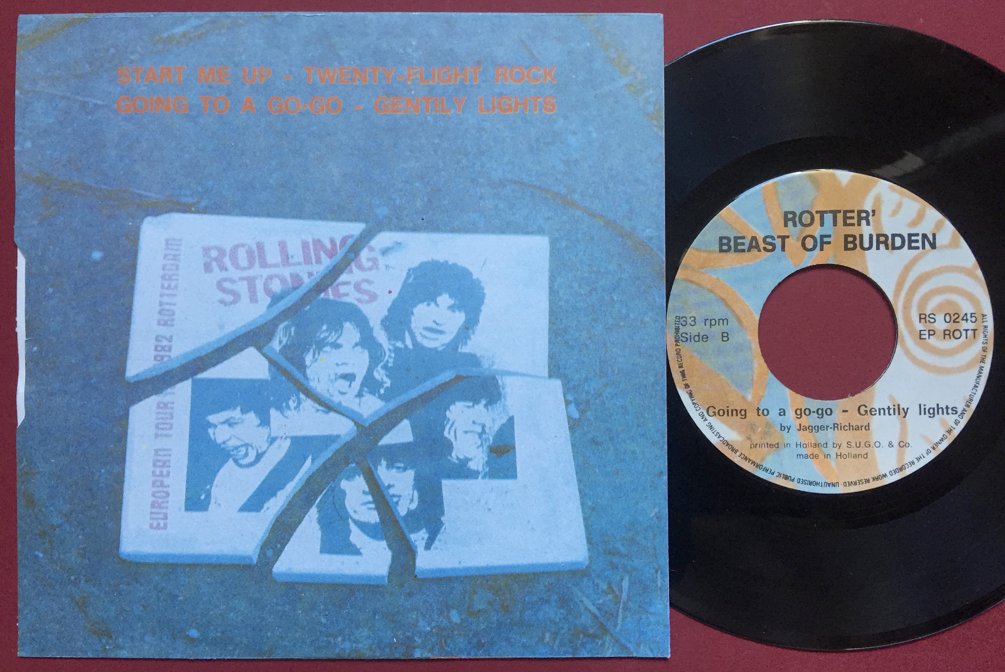ROLLING STONES - Start me up +3 LIVE EP 1982 - 2