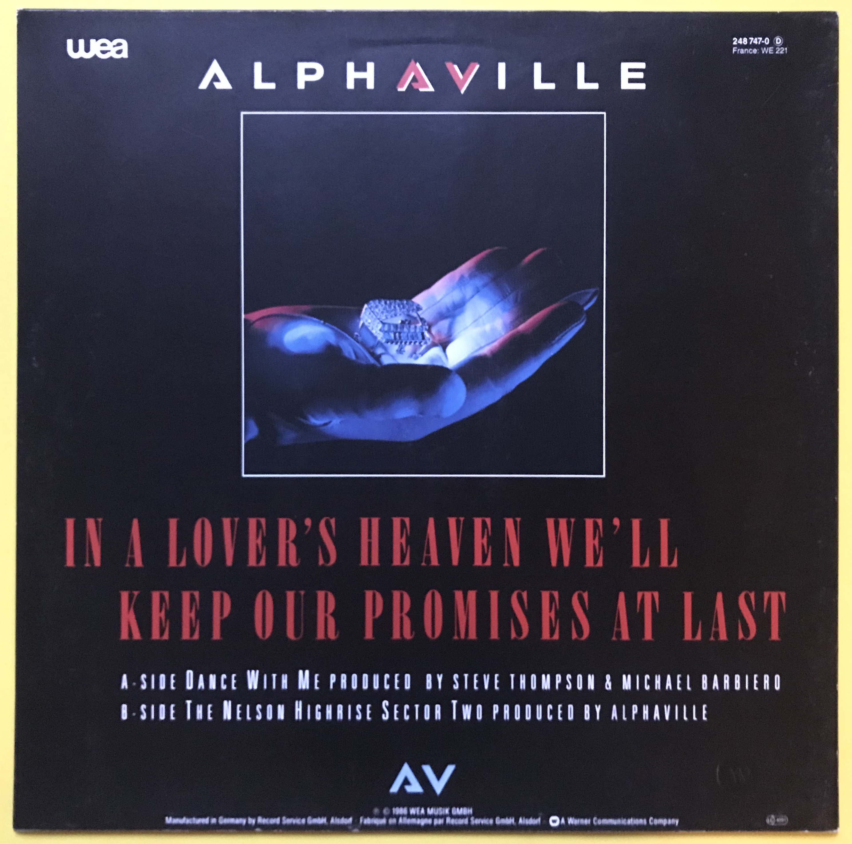 ALPHAVILLE - Dance with me SIGNERAD 12" Maxi 1986 - 4