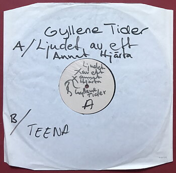 GYLLENE TIDER - Ljudet av ett annat hjärta Swe-orig TEST PRESSING 12" maxi 1981