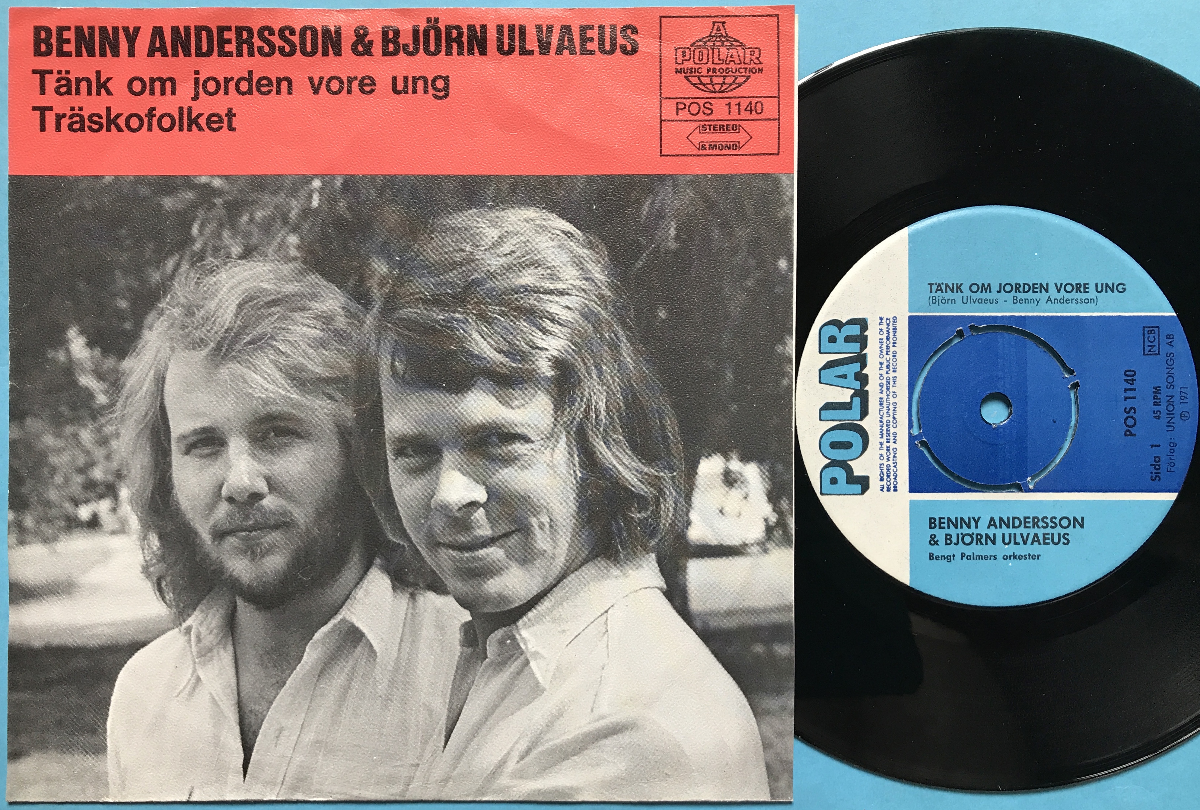 BJÖRN & BENNY (ABBA) - Tänk om jorden vore ung RED Swe PS 1971